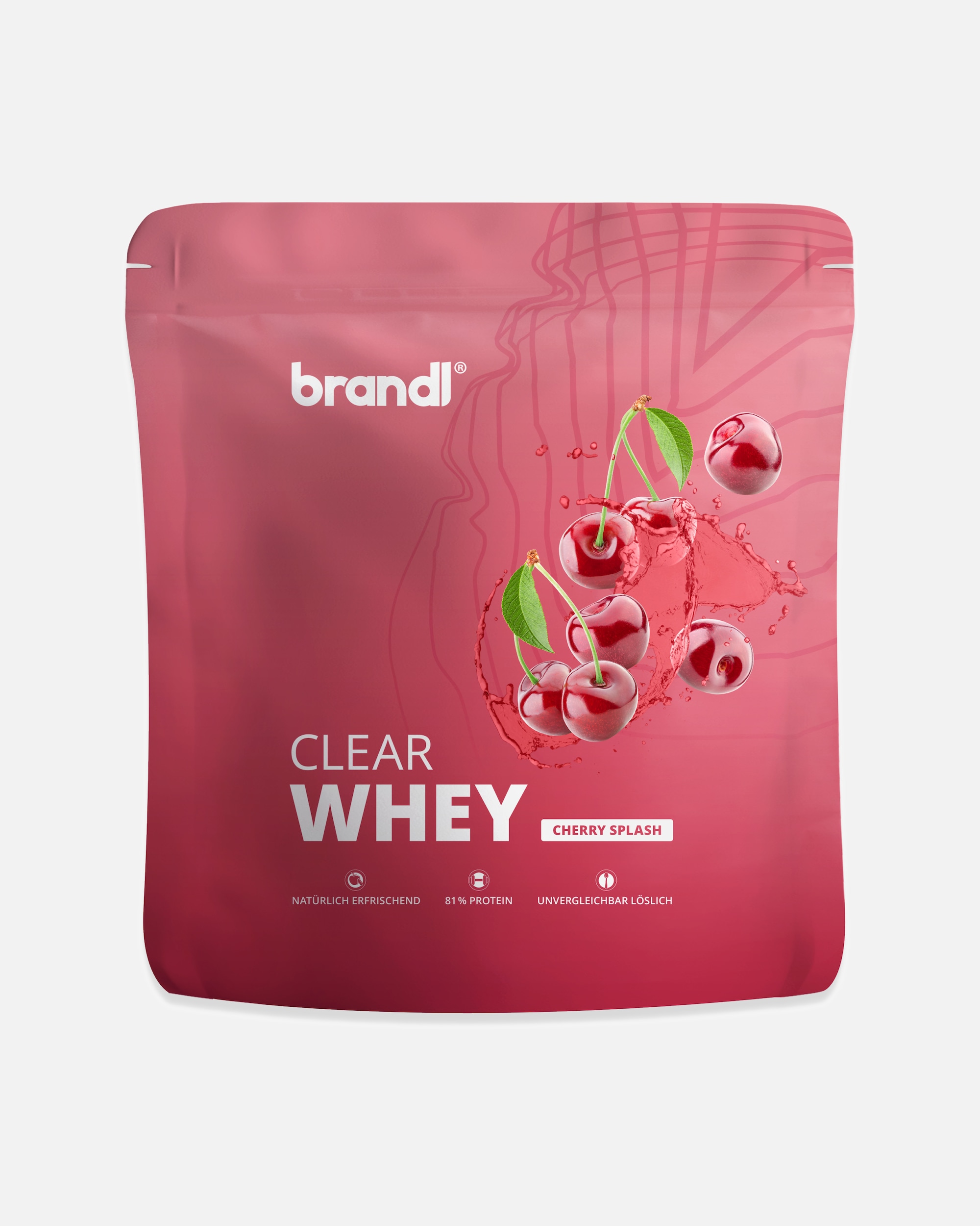 Protein & Shakes für Unisex Brandl Nutrition Clear Whey Cherry Splash