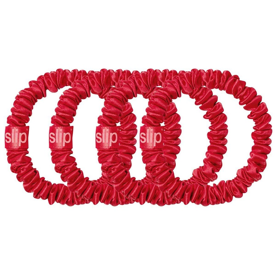 Slip Pure Silk Skinny Scrunchies red