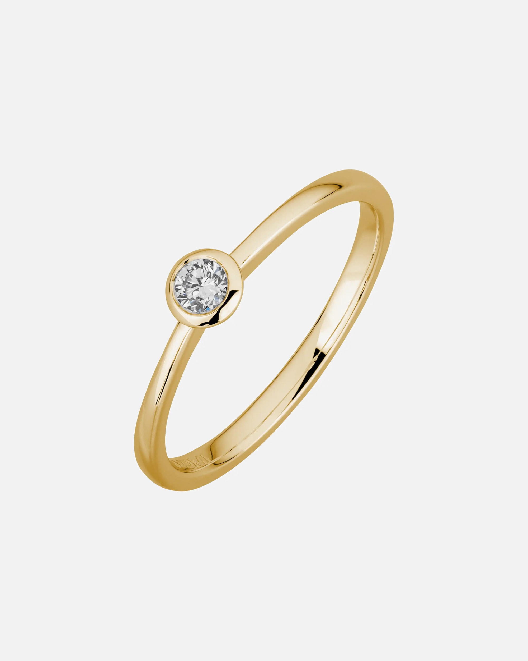 Ring für Weiblich Lyomi Default Brand Line Ring 585/- Gold Diamant Lab Grown weiß 0,10ct. 054 (17,2)