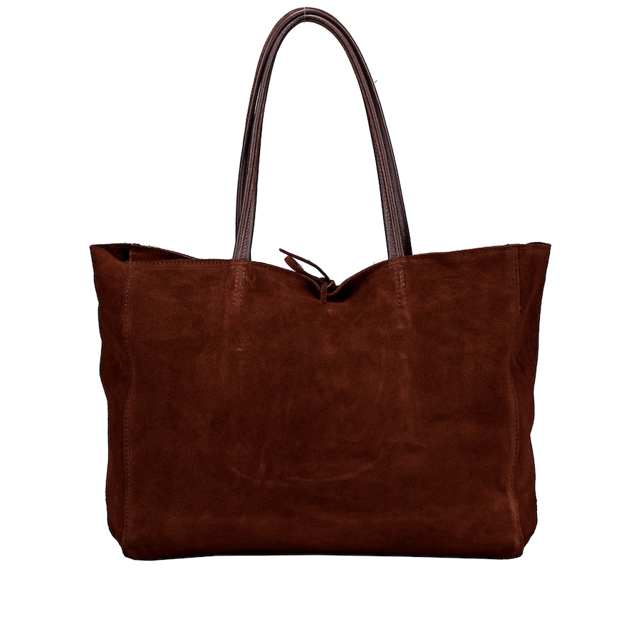 Hausfelder Manufaktur Shopper Velours Dunkelbraun Damen