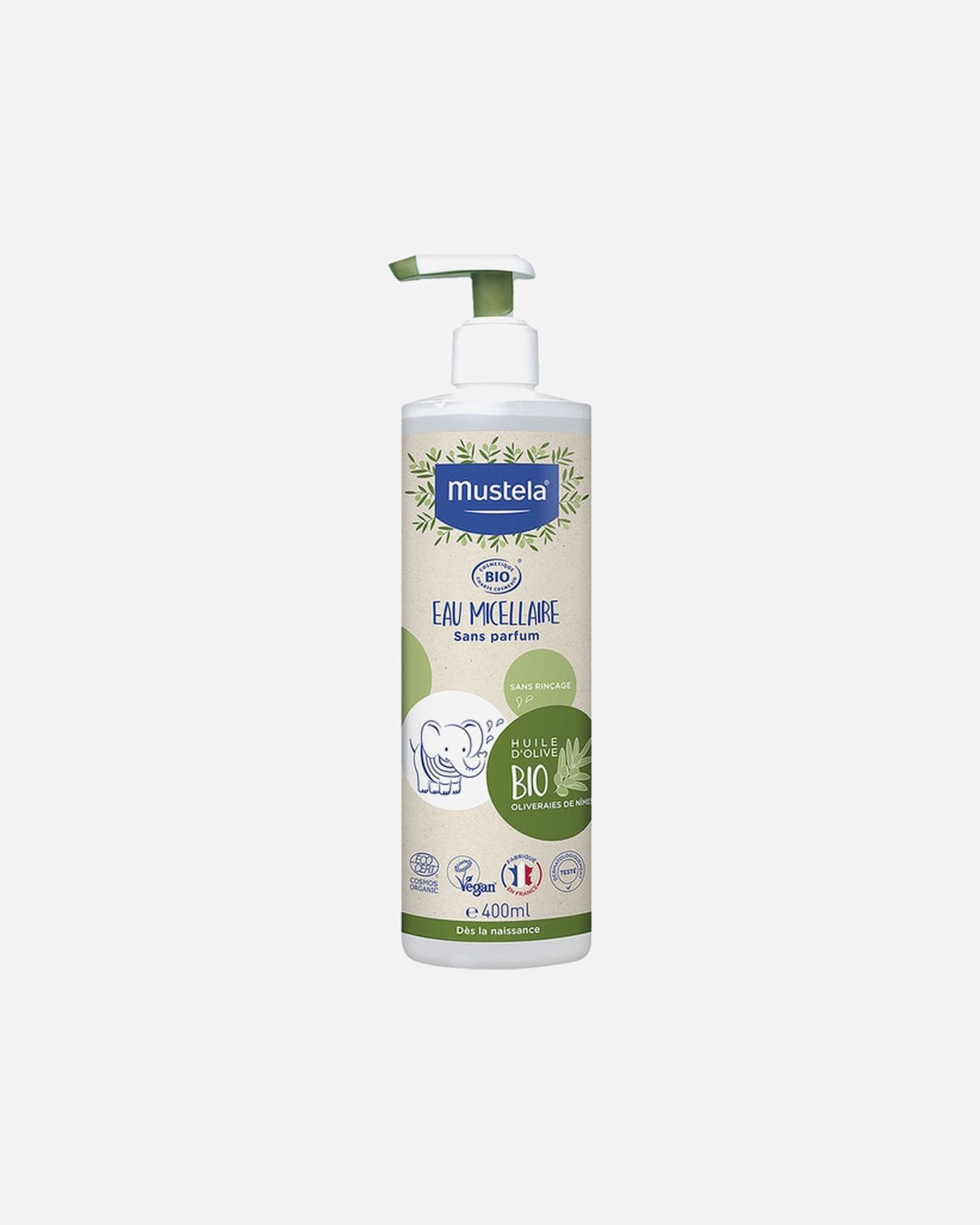 Babybad für Unisex Mustela BABY BIO Mizellenwasser ohne Spülen 400 ml