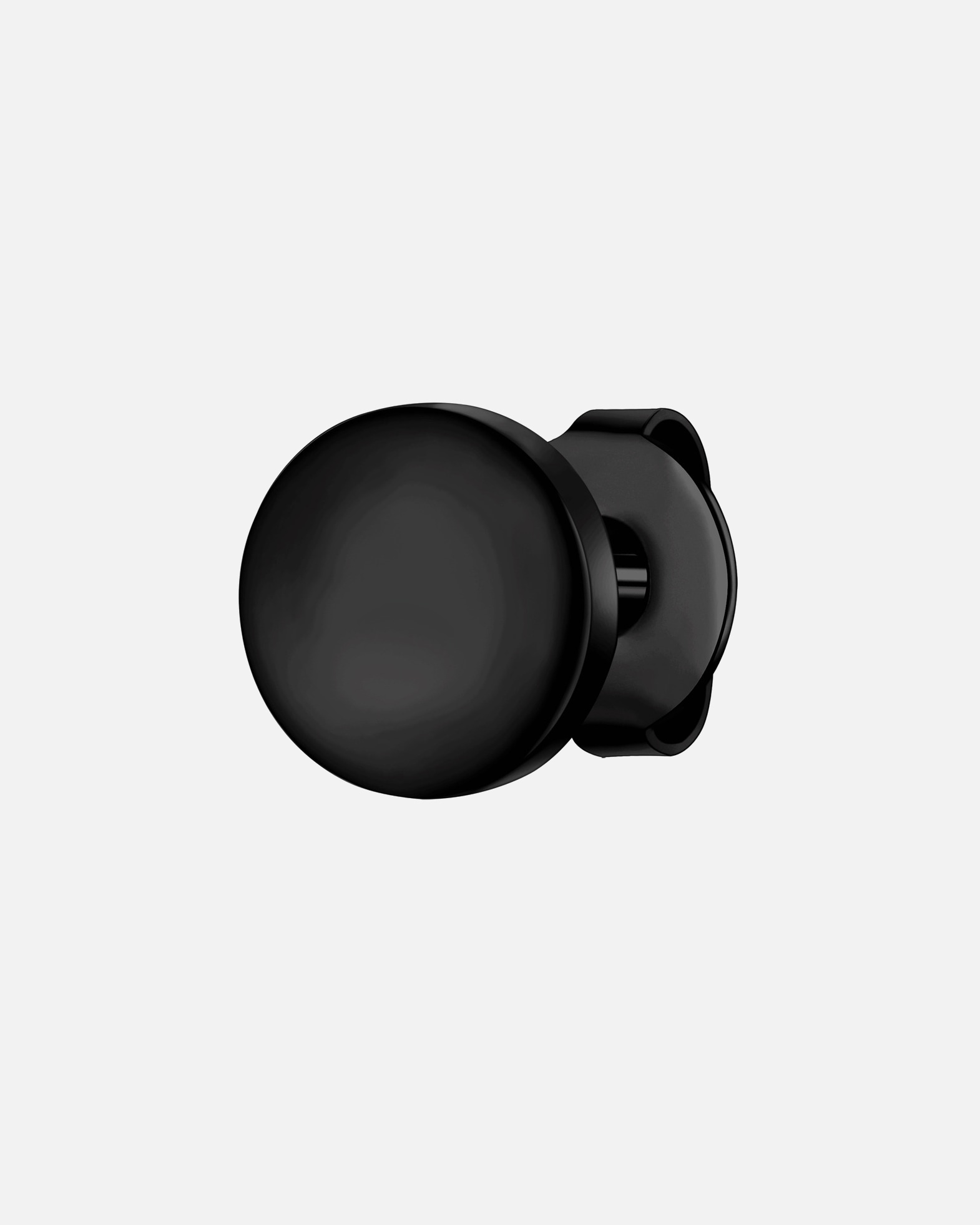 Ohrringe für Männlich True Rebels Ohrstecker aus Edelstahl in Schwarz 7,9 mm