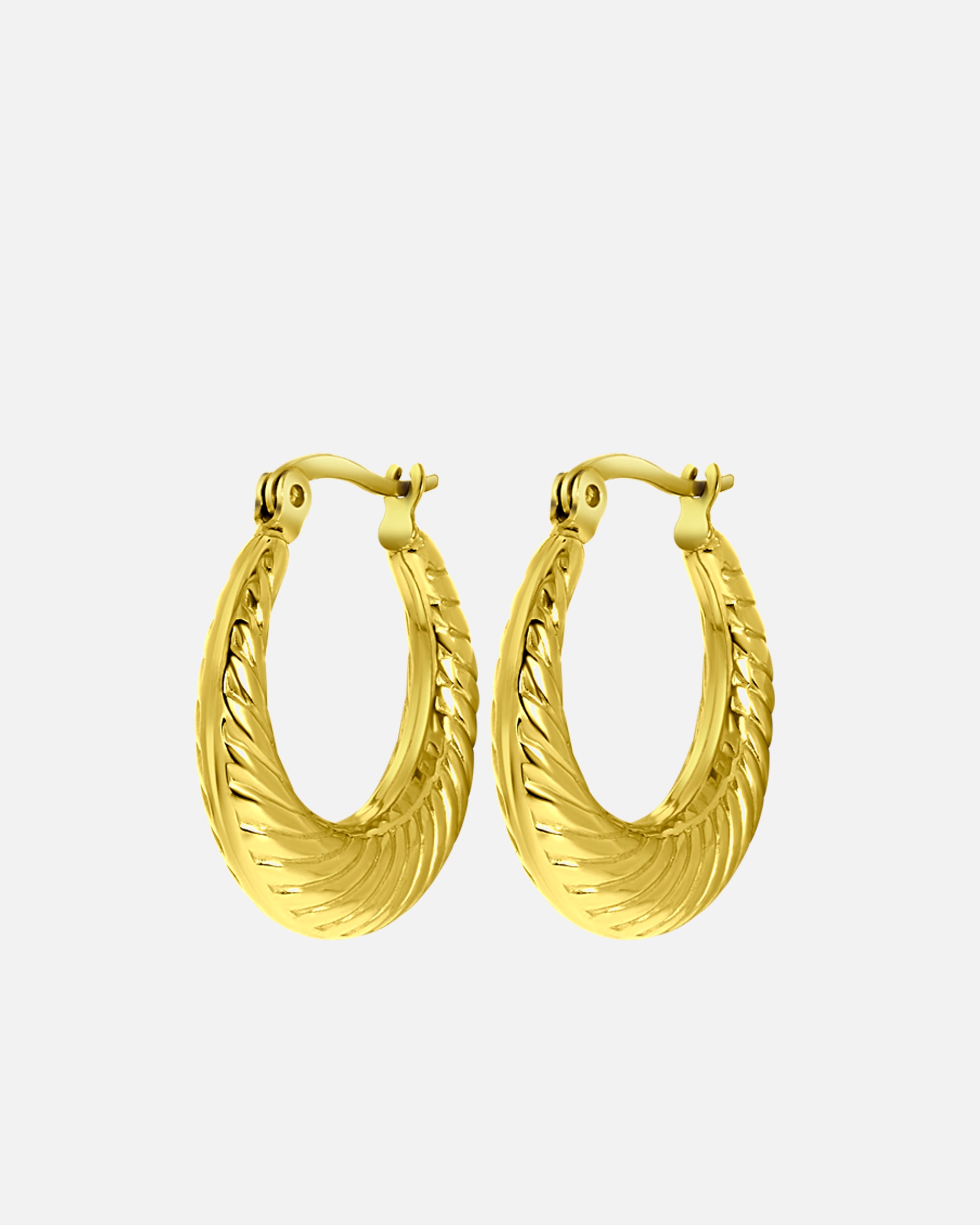 Ohrringe für Weiblich Lucardi Ohrringe Stahl Gold