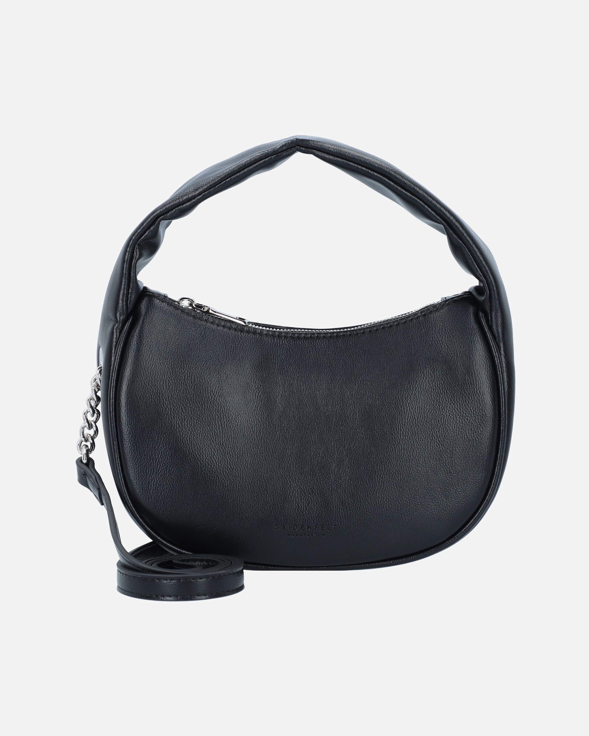 Clutch für Weiblich Seidenfelt Rya Henkeltasche black