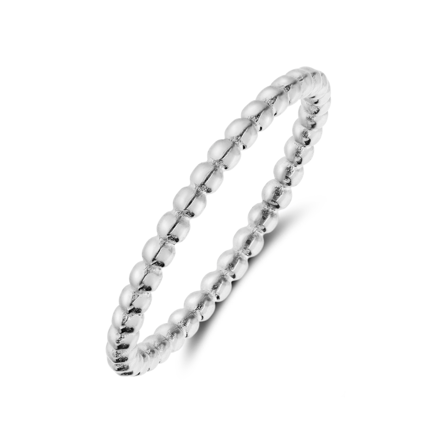 Lucardi Ring Stahl Silber - 53mm Damen