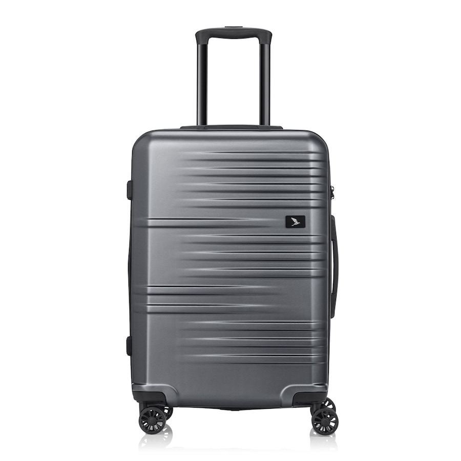 Pack Easy Mena 4 Rollen Trolley 64 cm mit Dehnfalte anthrazit Schwarz Herren