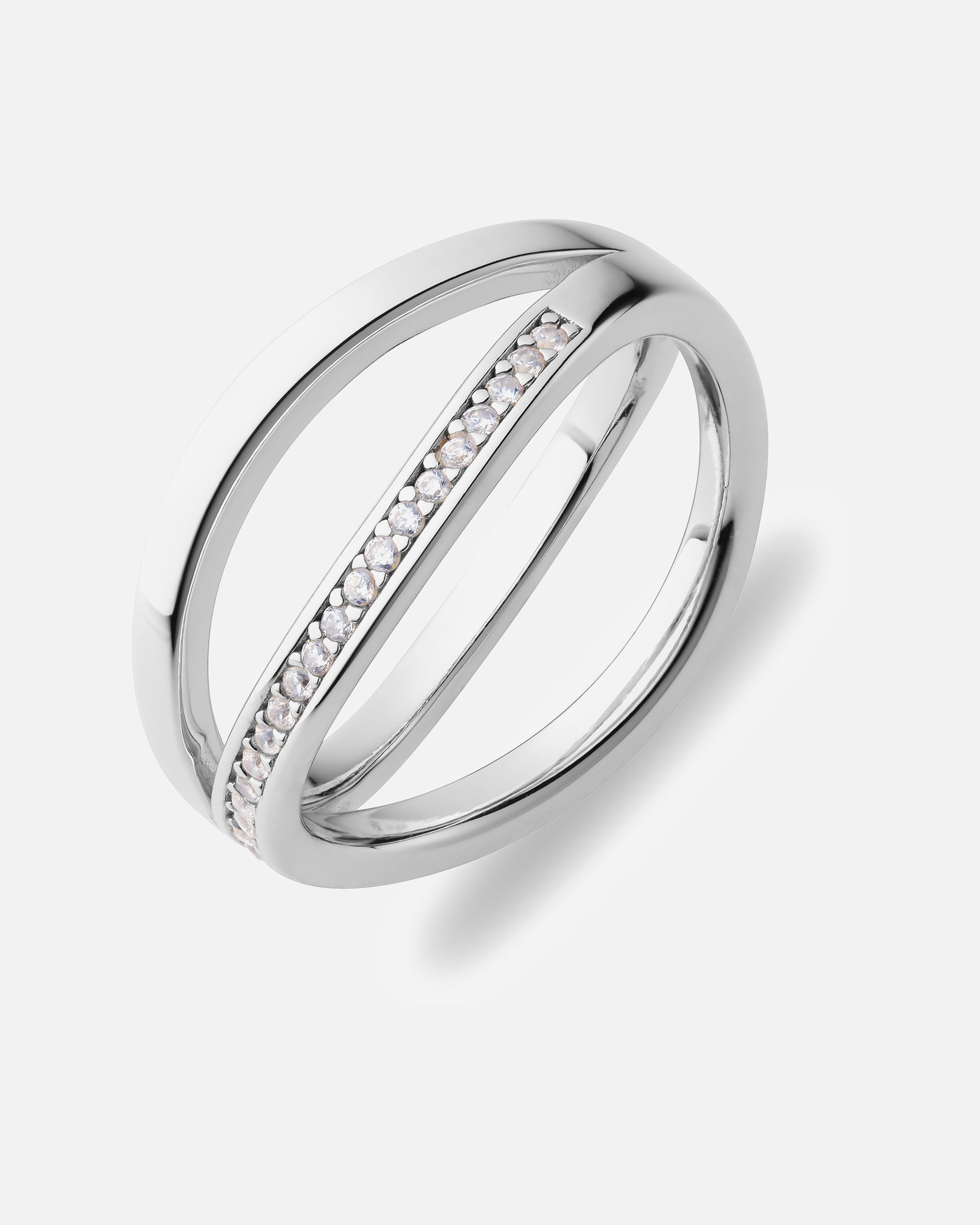 Ring für Weiblich Jette Damenring 925er Silber, recycelt 59