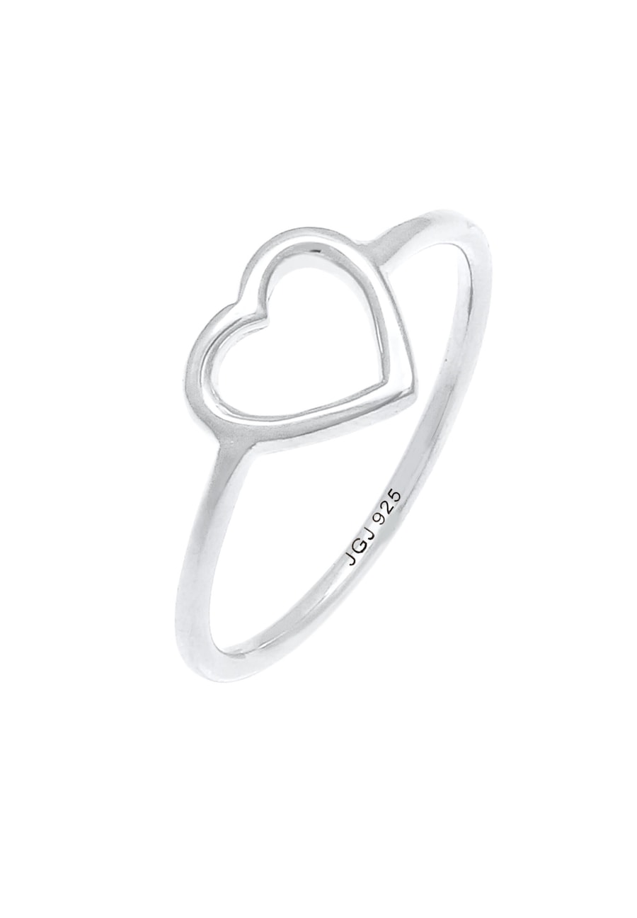 Elli Herz Cut Out Design Filigran 925 Sterling Silber 54 Damen