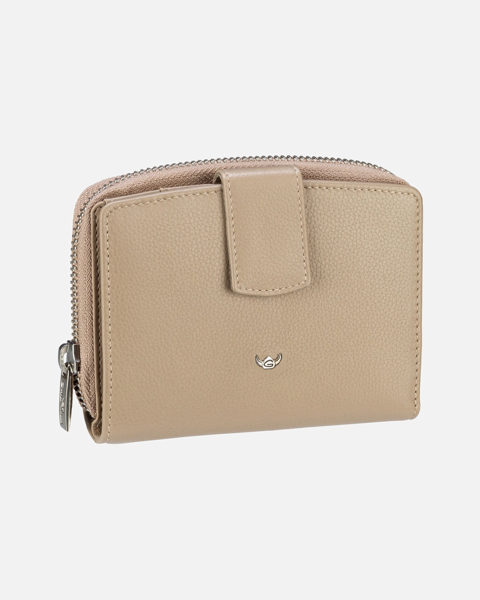 Portemonnaie für Weiblich Golden Head Geldbörse Madrid RFID Protect 1438 Taupe