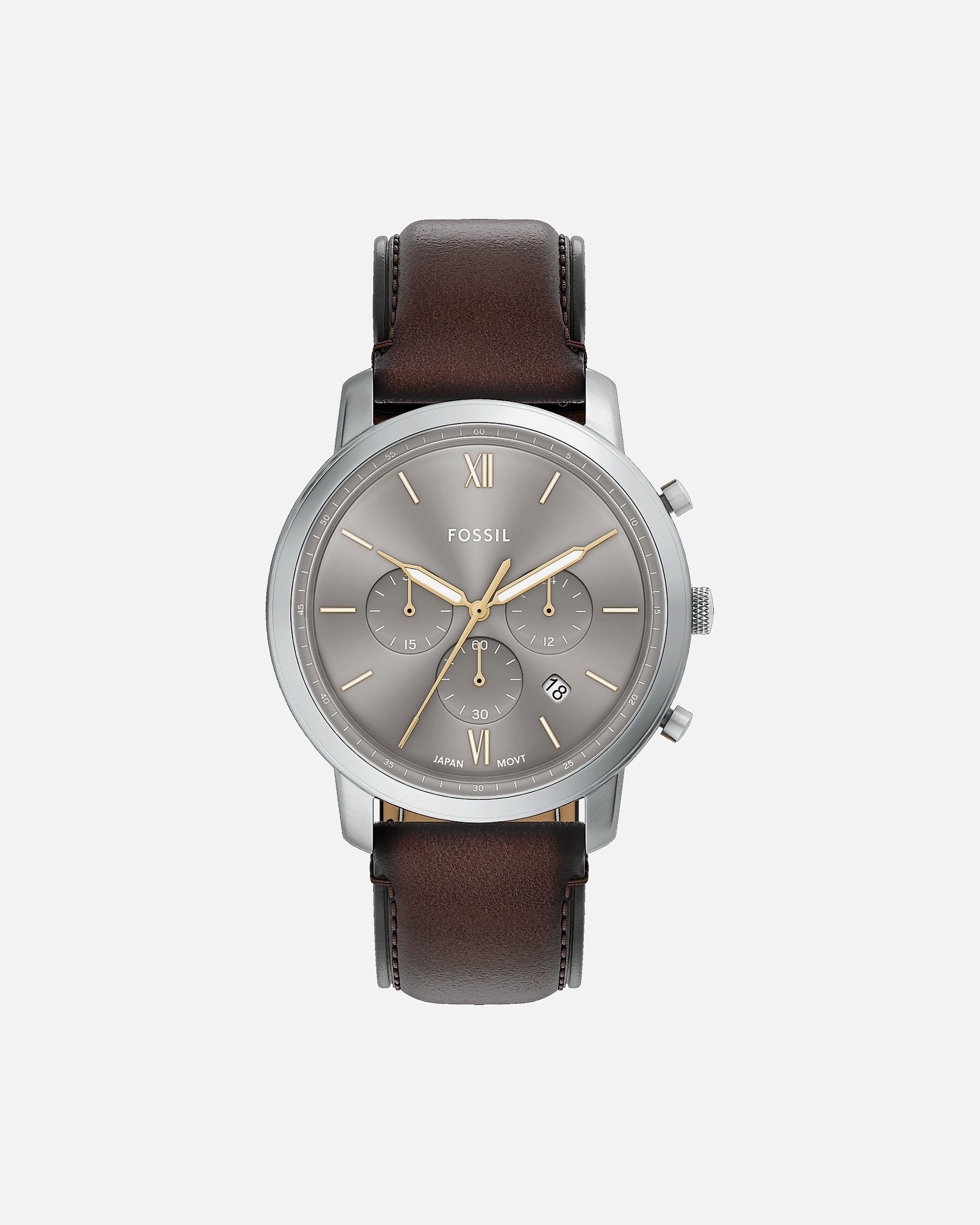 Uhr für Männlich Fossil Chronograph Edelstahl One Size