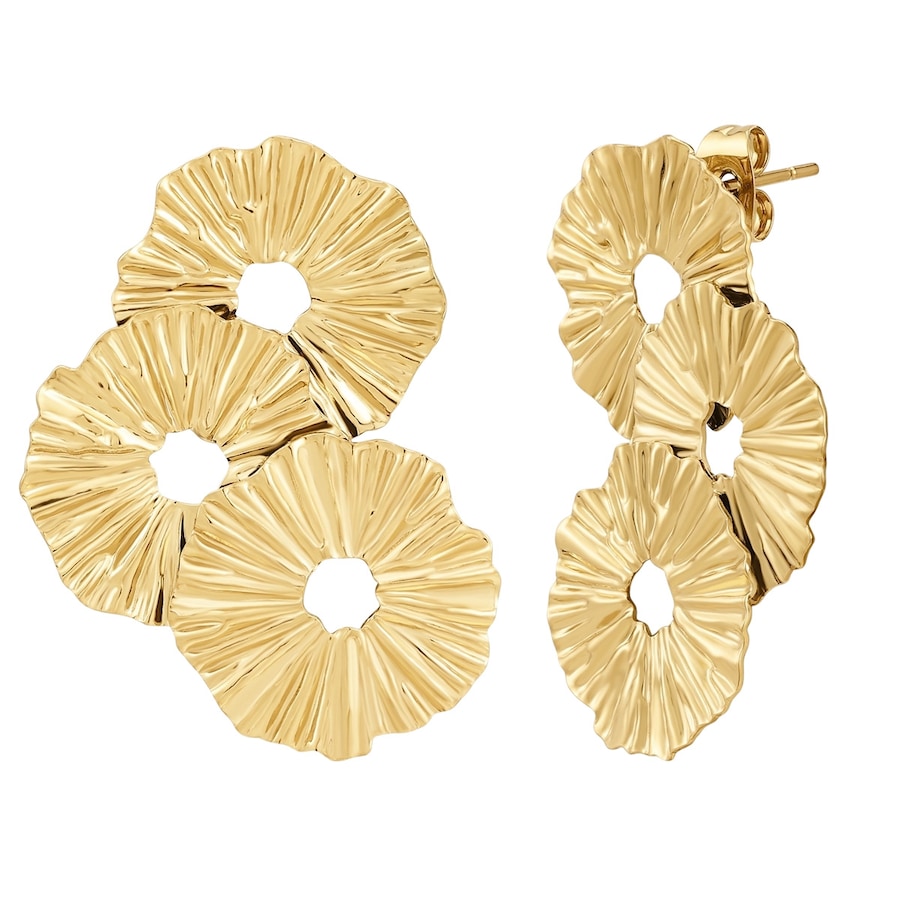 Eastside Ohrringe aus Edelstahl in Gelbgold 34,1 mm Damen