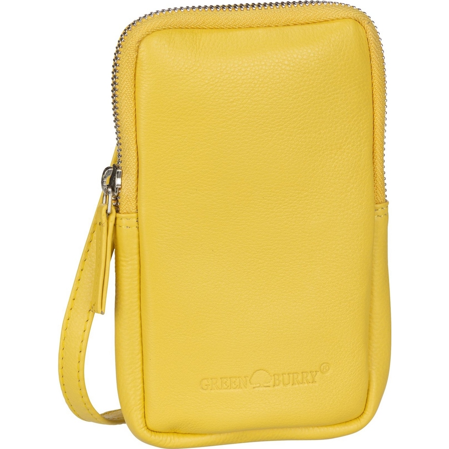Greenburry Umhängetasche Handy-SlingBag Nappa Yellow Gelb Damen