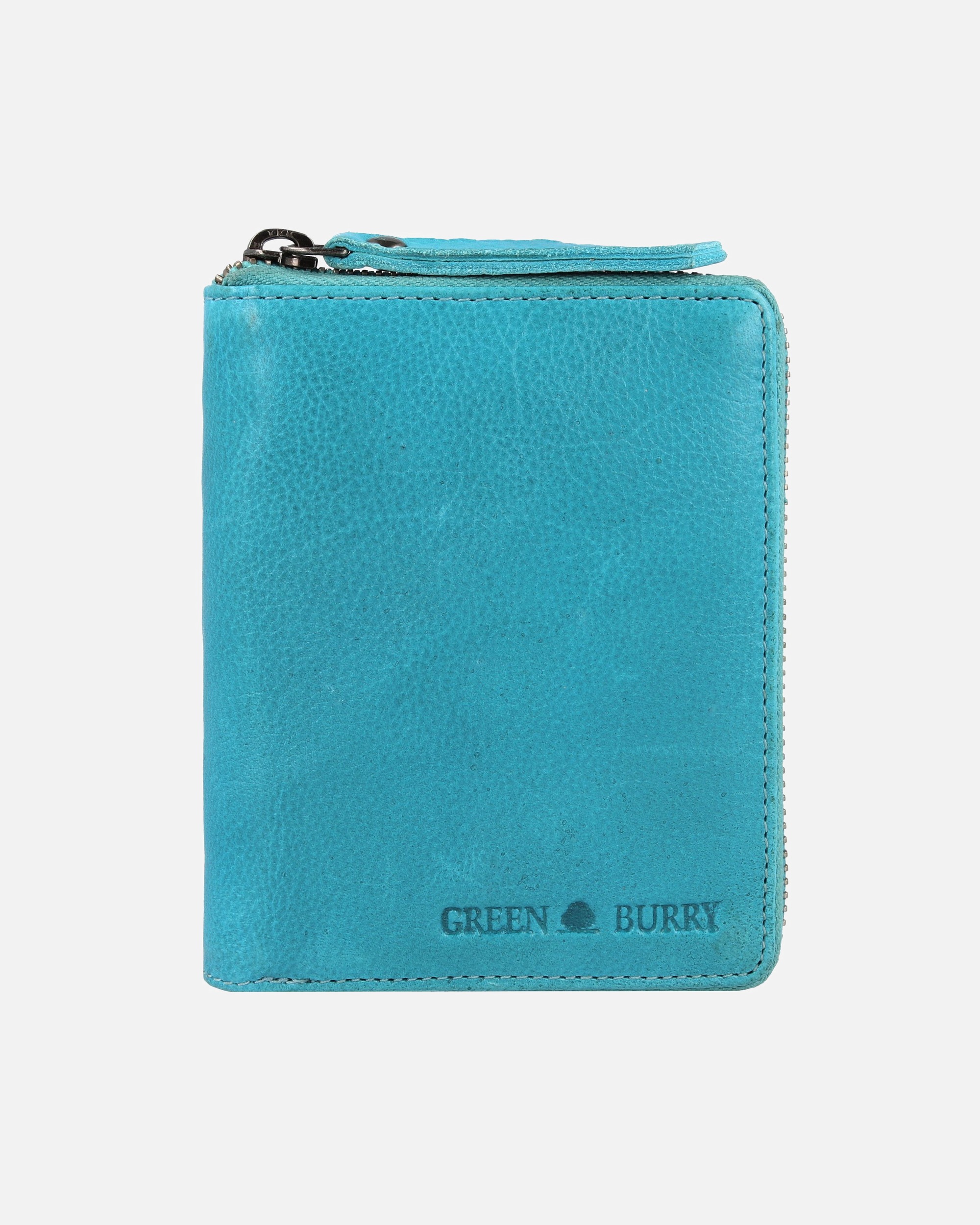 Portemonnaie für Männlich Greenburry Soft Washed Herrengeldbörse turquise