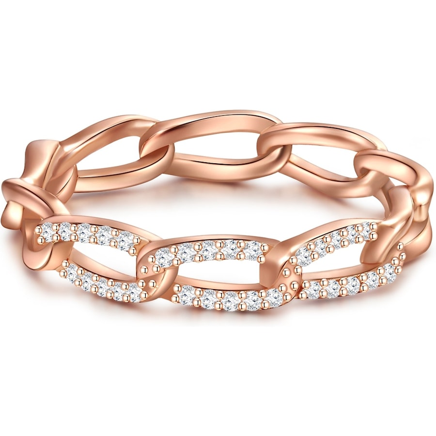Glanzstücke München Ring Sterling Silber Zirkonia in Roségold 58 Damen