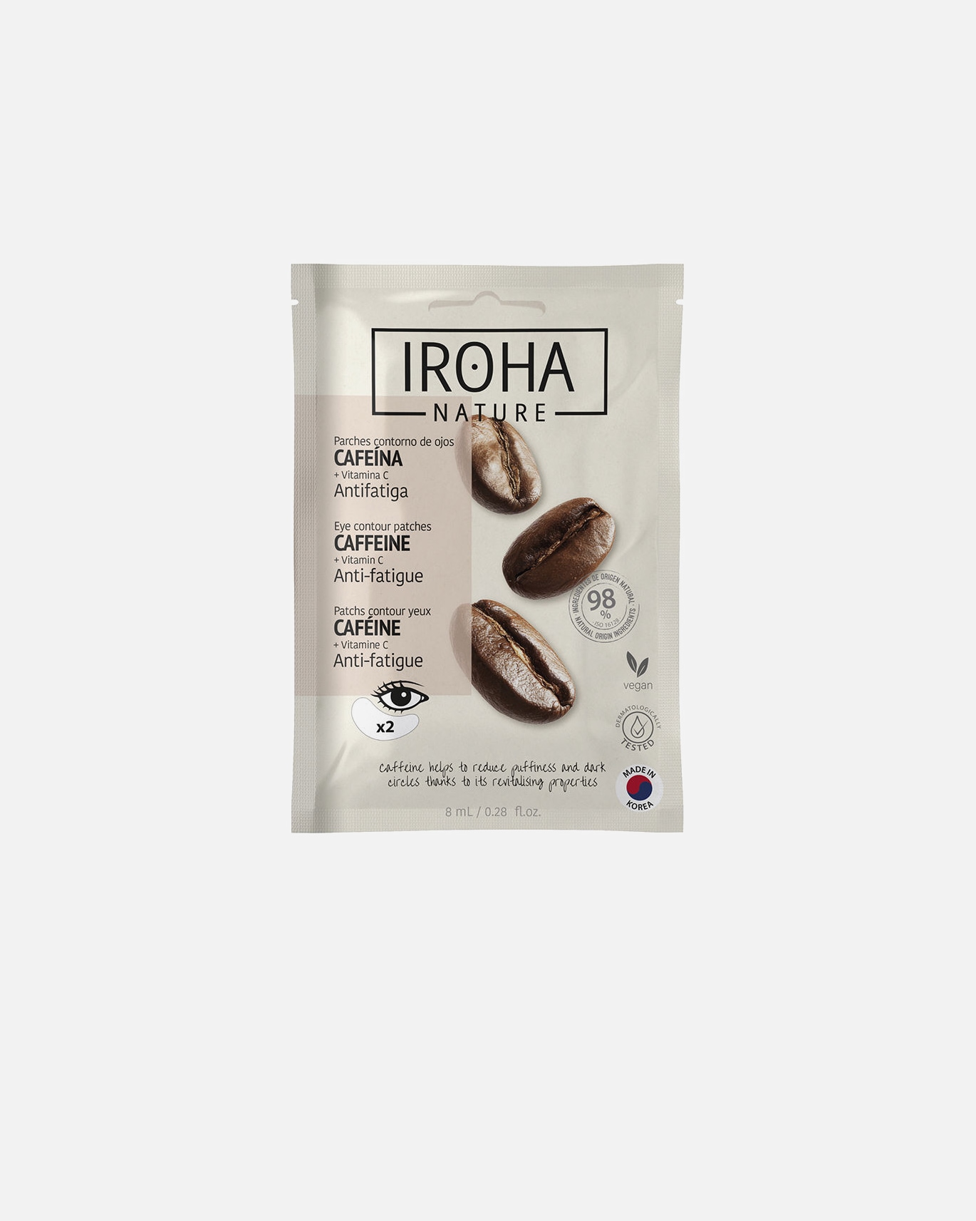 Augenpatches für Unisex Iroha Koffeinhaltige Augenpads 8 ml
