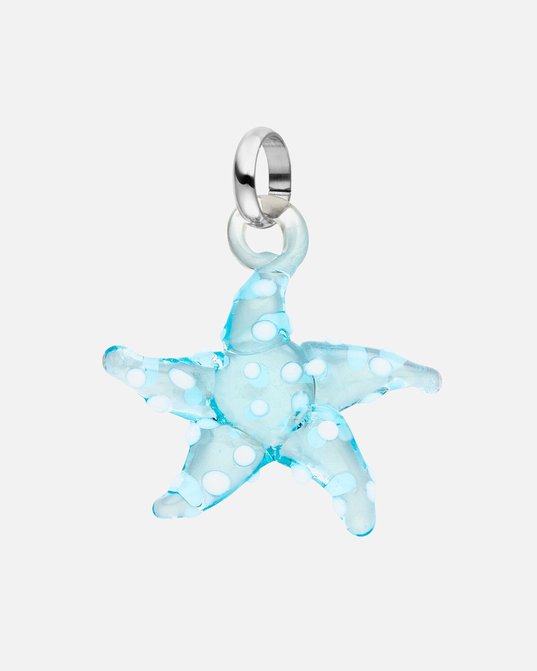 Schmuckanhänger für Unisex Purelei Glass Starfish Charm 100% Edelstahl Silber