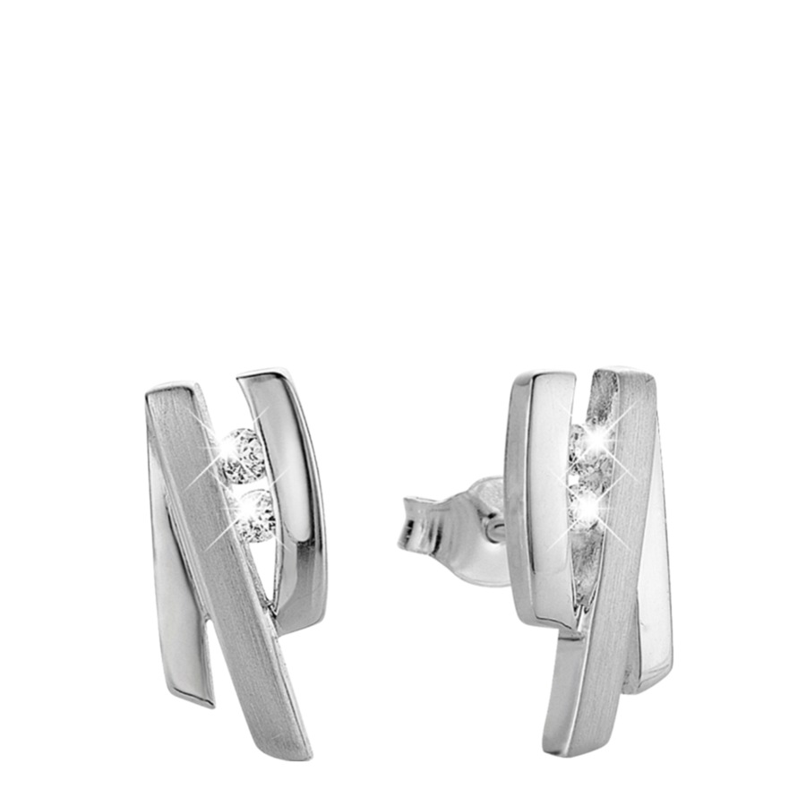 Lucardi Ohrringe 925 Silber - silbern Damen
