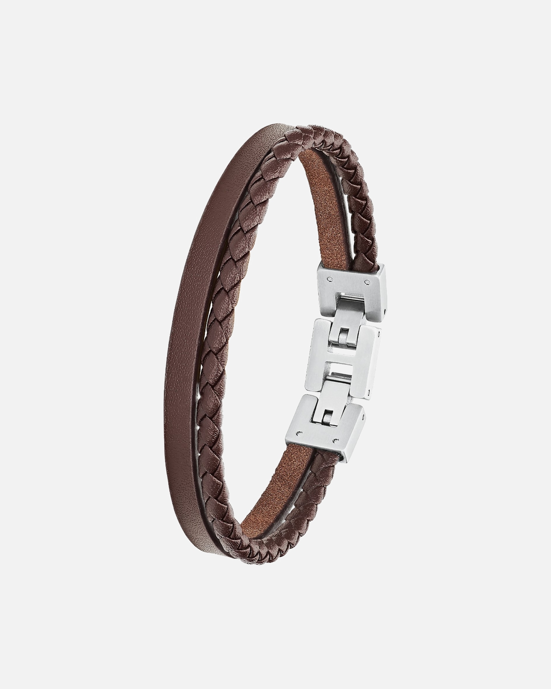 Armband für Männlich s.Oliver Armband Edelstahl, Leder One Size