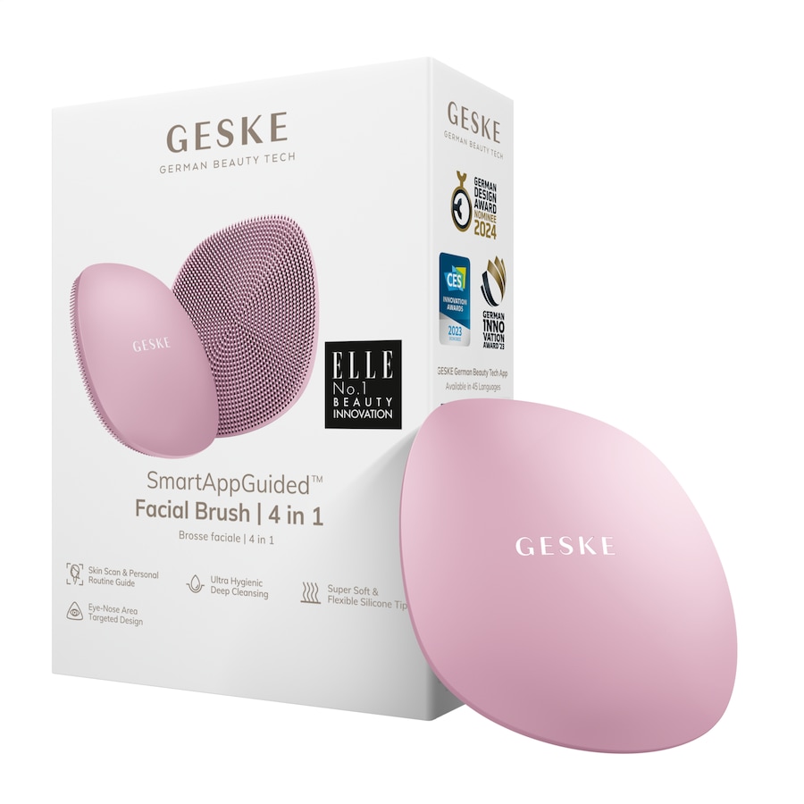 Geske SmartAppGuided Facial Brush | 4 in 1 Pink