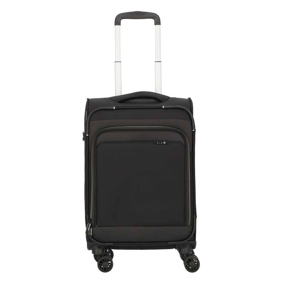 d & n Travel Line 9504 4 Rollen Kabinentrolley S 55 cm black Schwarz Herren
