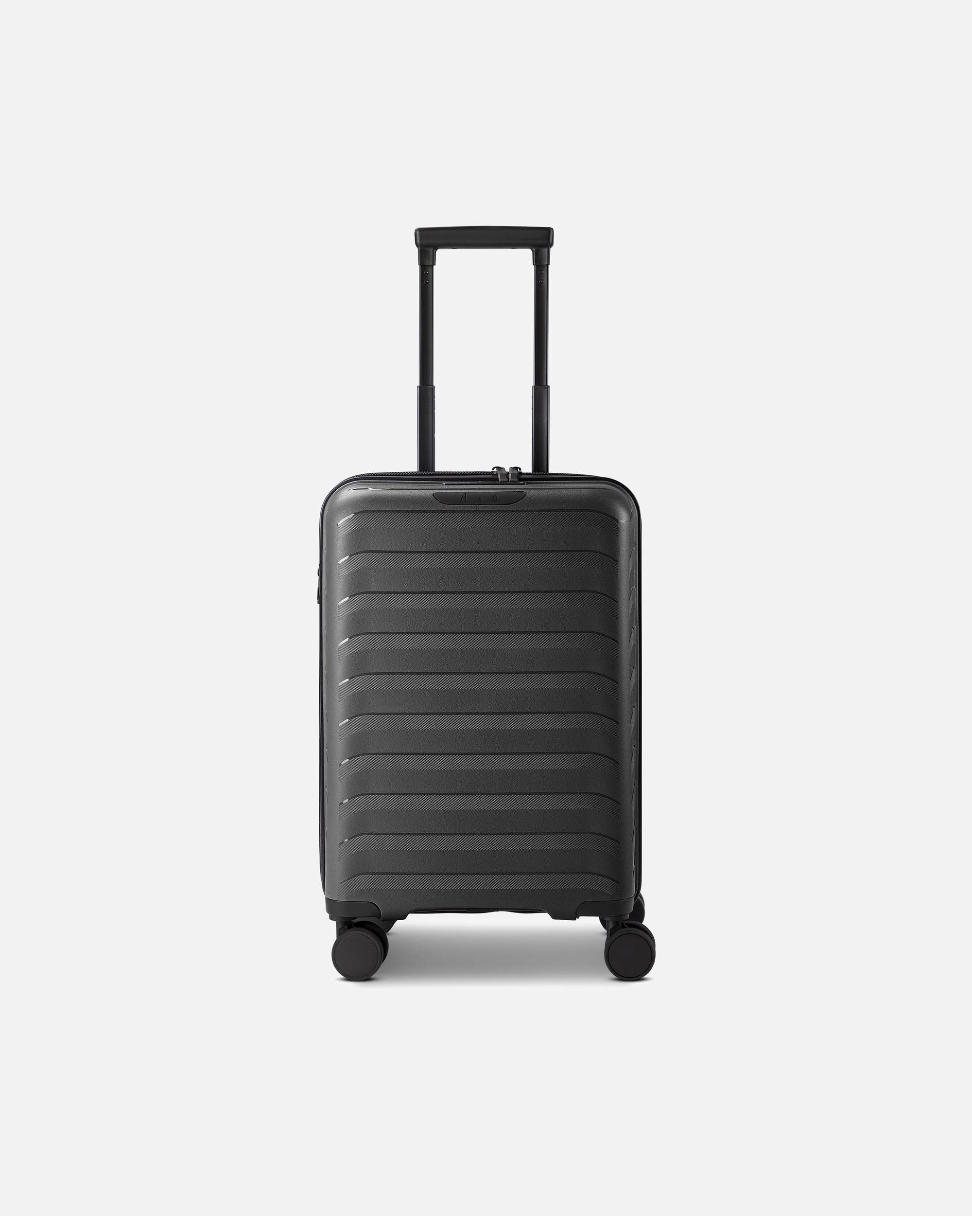 Handgepäckkoffer für Männlich d & n Toronto 4 Rollen Kabinentrolley S 54 cm mit Dehnfalte black