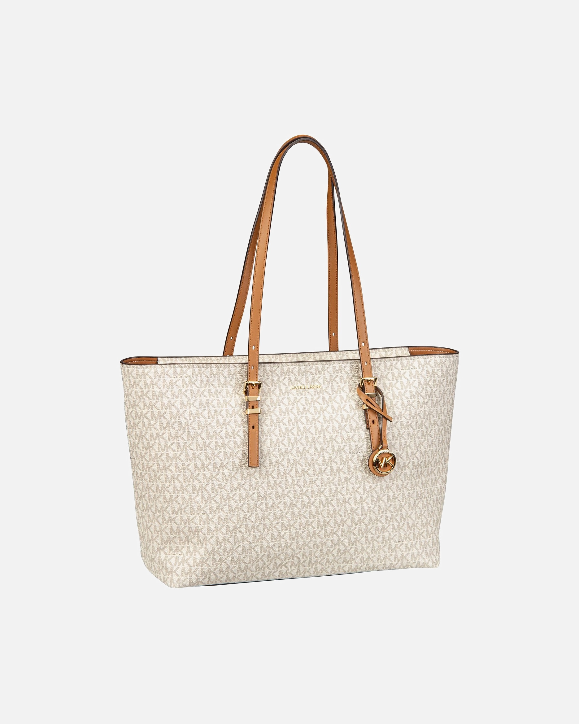 Shopper für Weiblich Michael Kors Default Brand Line Shopper Quinn LG EW TZ Tote MK SIG Vanilla/Acorn