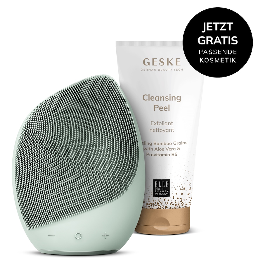 GESKE Sonic Facial Brush | 5 in 1 Farbe: Green + Gratis Kosmetik