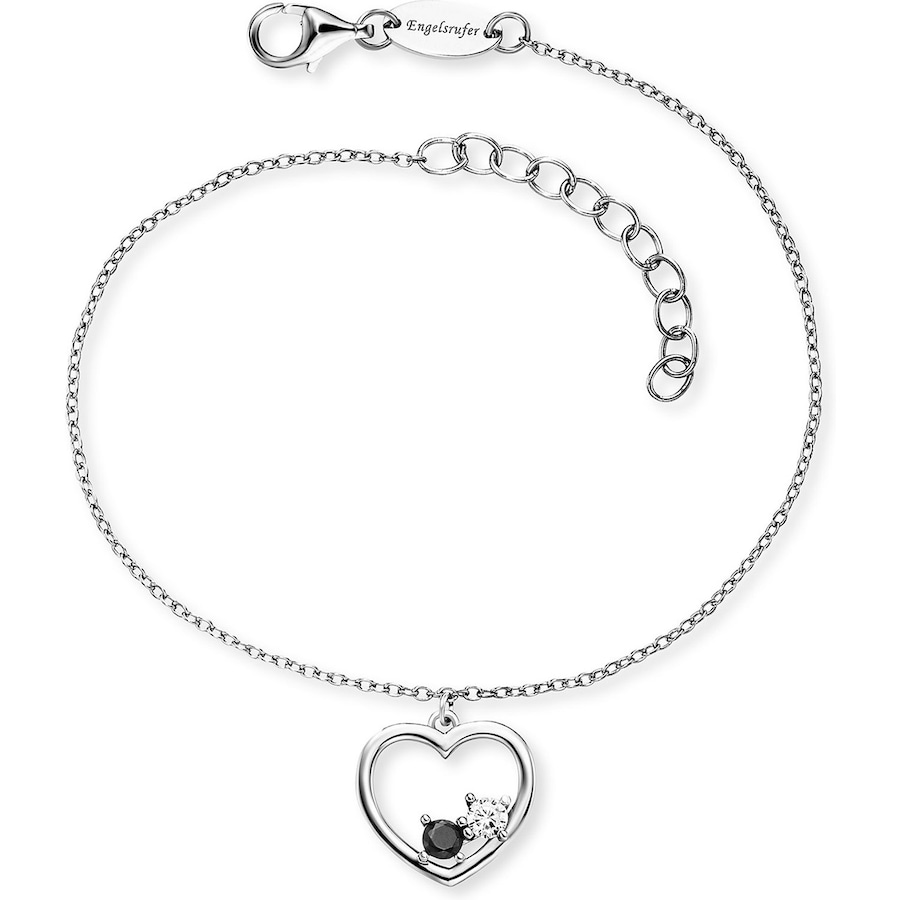 Engelsrufer Armband 925er Silber schwarz, silber Damen