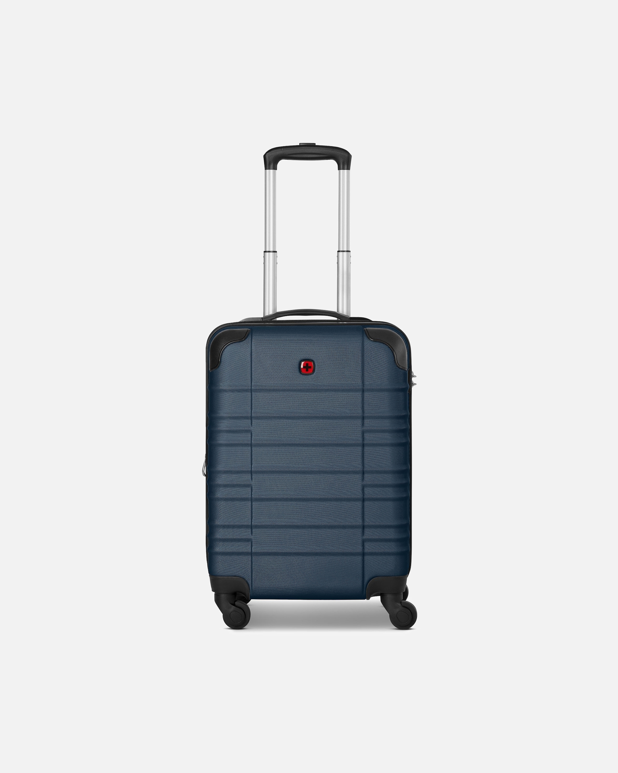 Handgepäckkoffer für Männlich Wenger Amplar Evo 4 Rollen Kabinentrolley S 53 cm mit Dehnfalte navy blue