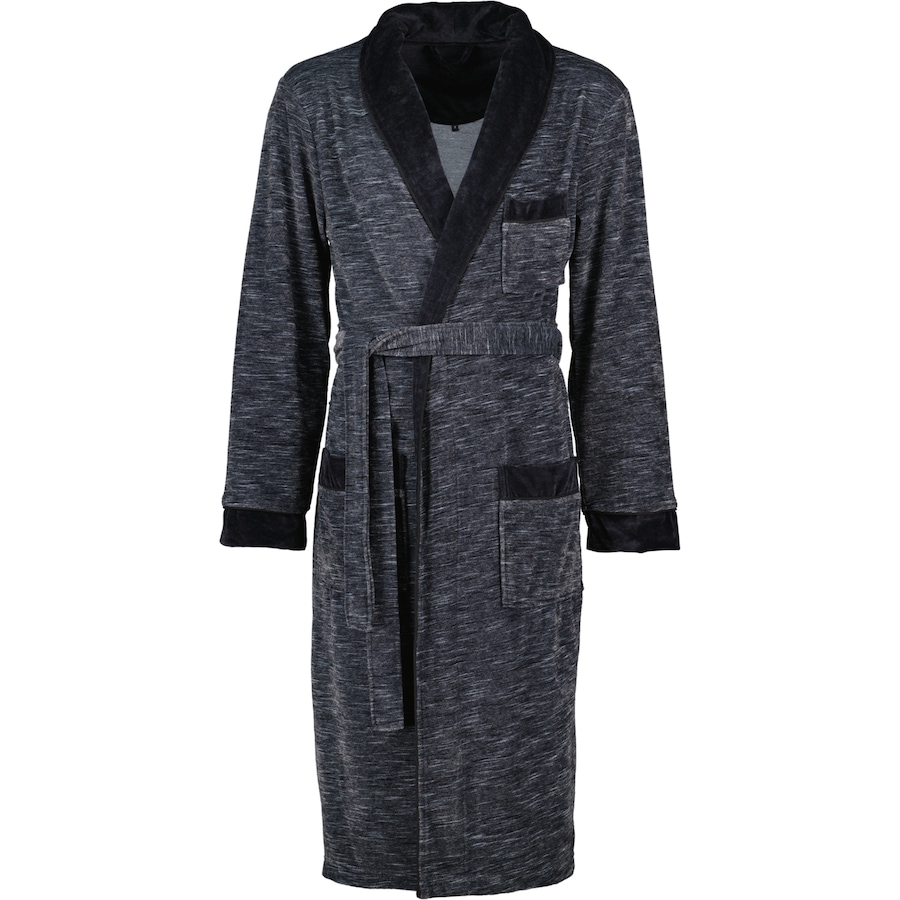 Vossen Bademäntel Herren Schalkragen Alberto black - 0002 S