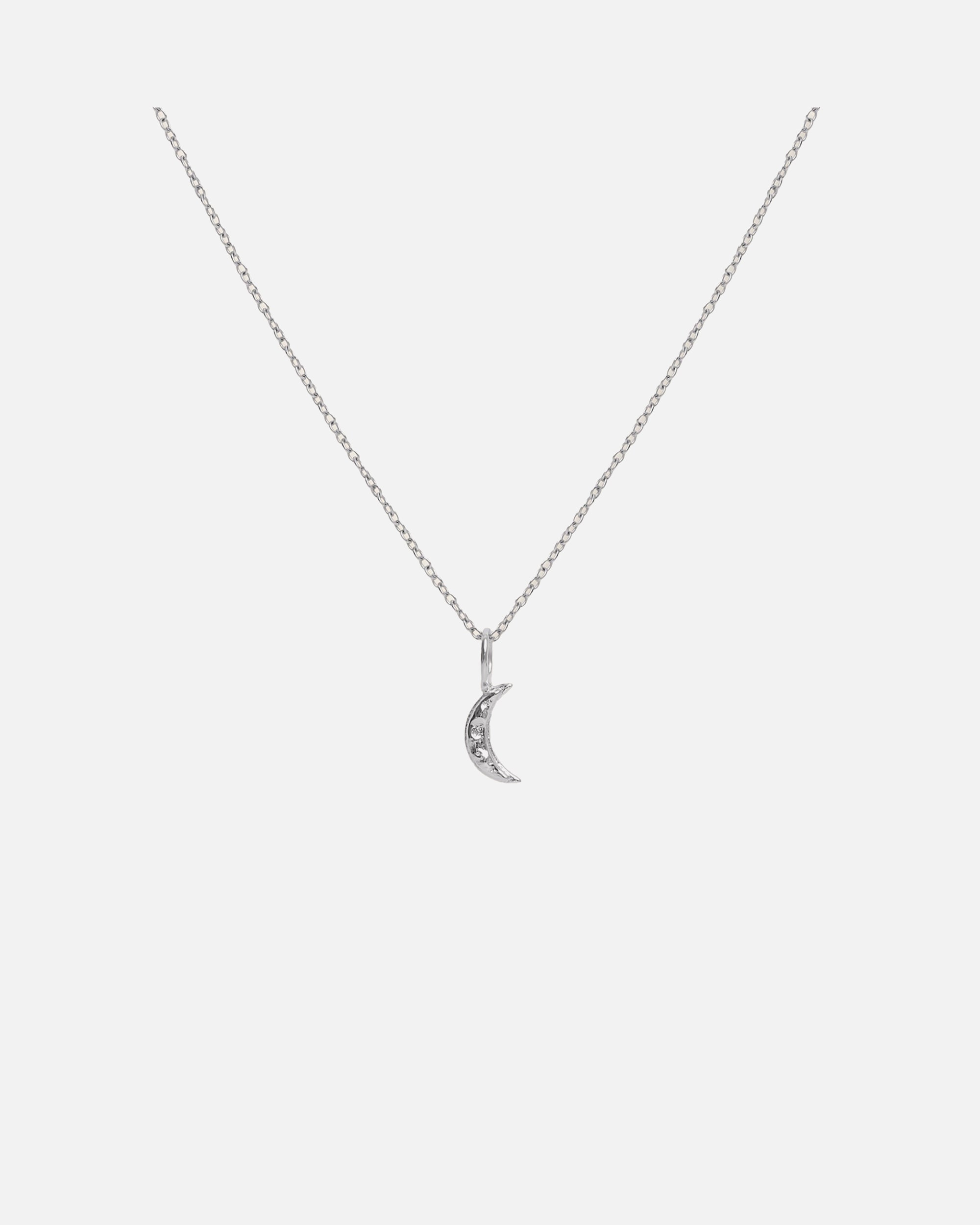 Halskette für Weiblich Stilnest Lunar Eclipse 925 Sterling Silber silberfarben