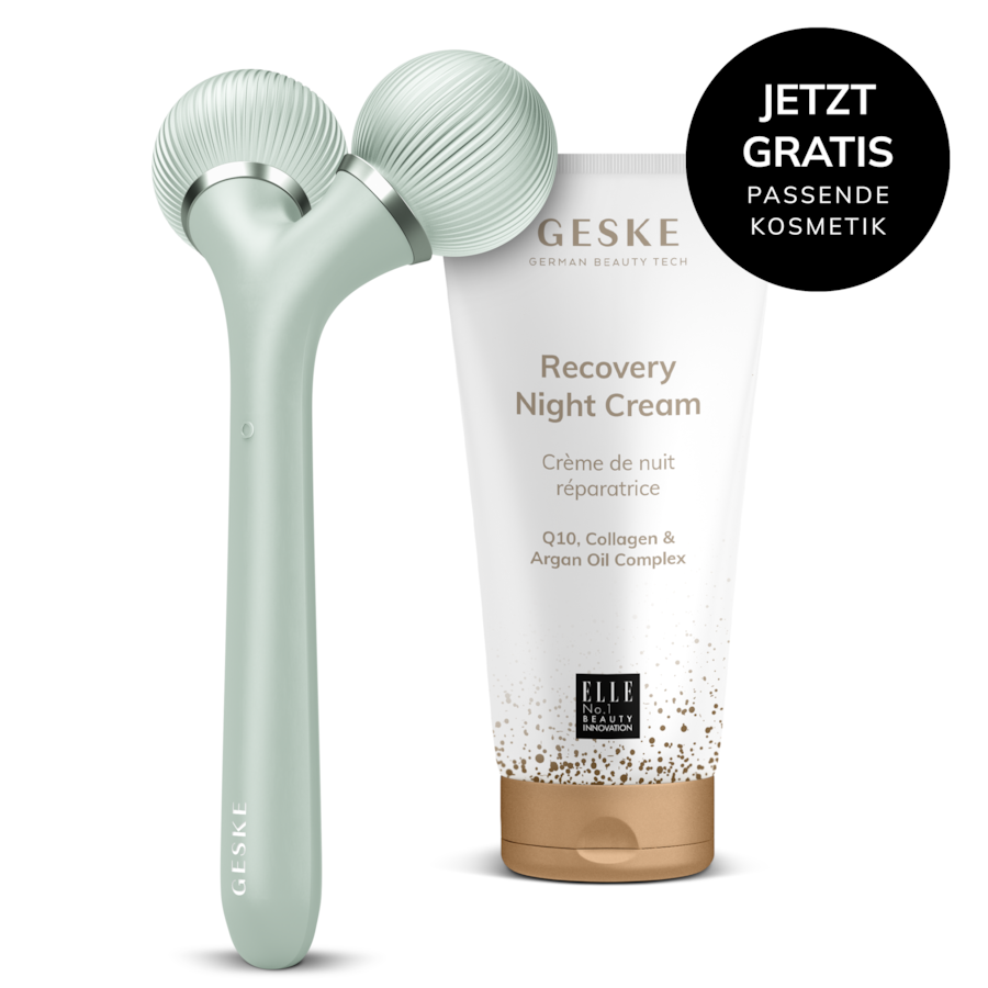 GESKE Sonic Facial & Body Roller | 4 in 1 Farbe: Green + Gratis Kosmetik