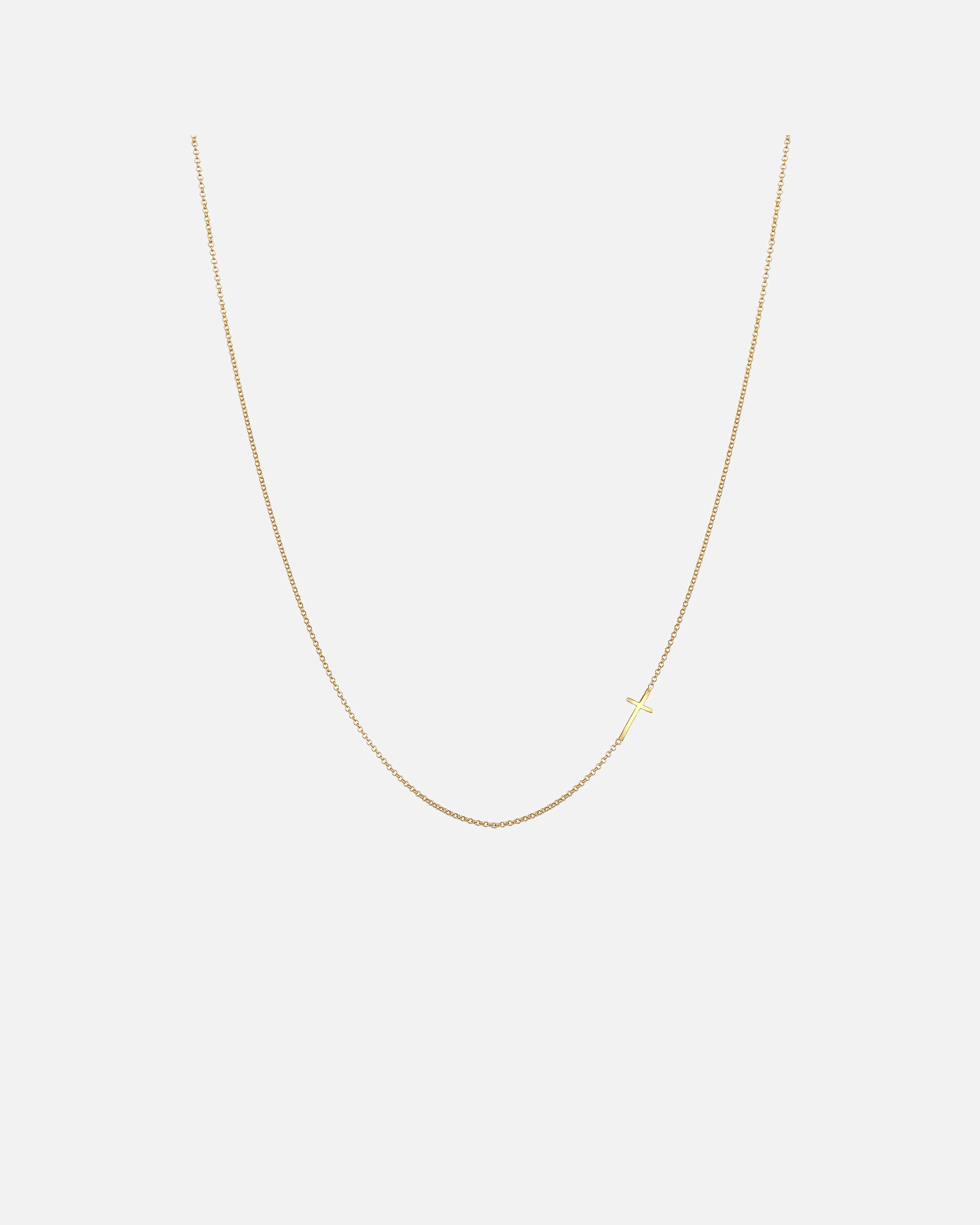 Halskette für Weiblich Elli PREMIUM Kreuz Religion Glaube Symbol 375 Gelbgold 45