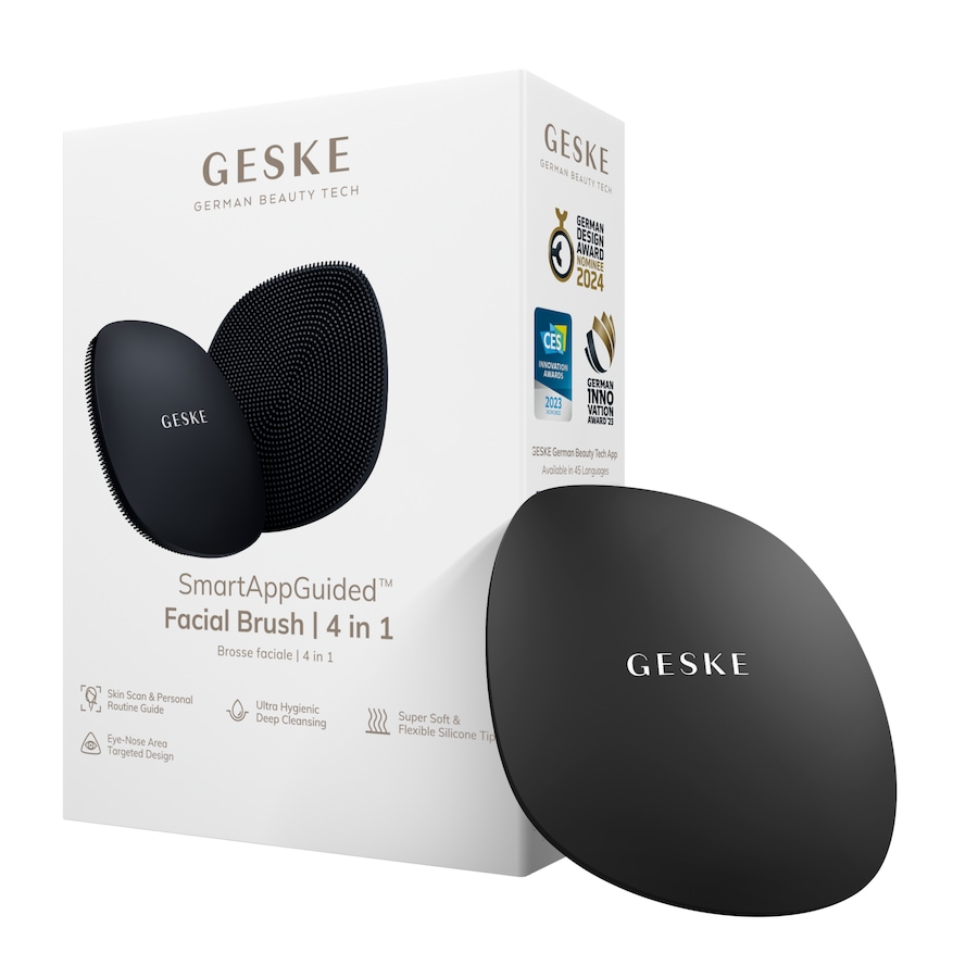 GESKE SmartAppGuided Facial Brush | 4 in 1 Black