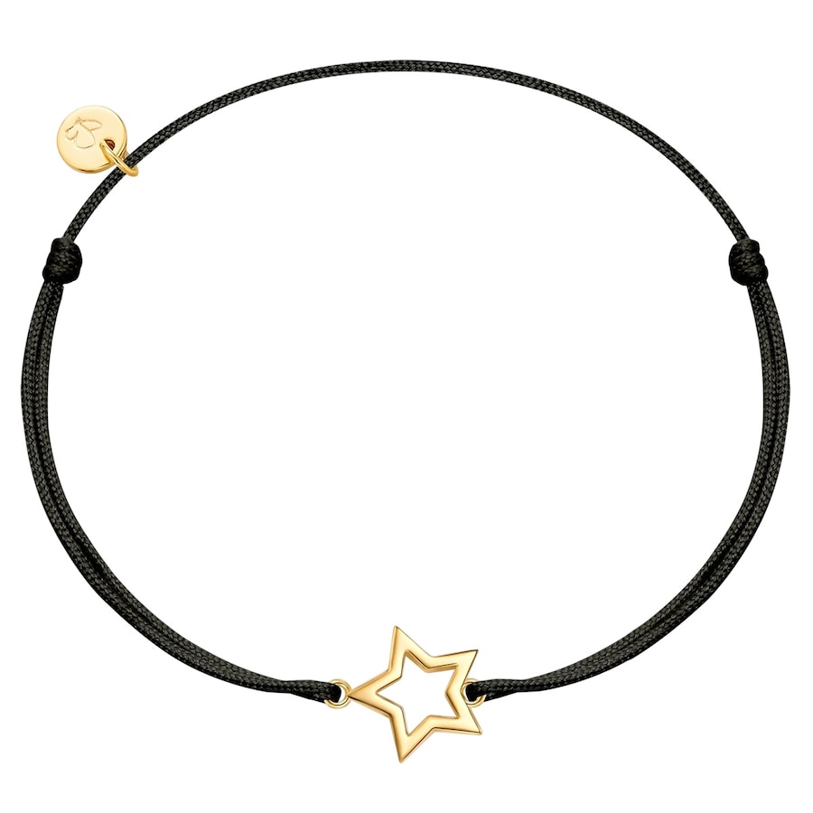 Glanzstücke München Armband Stern aus Sterling Silber in gelbgold 15,0 - 22,0 cm, flexibel einstellbar Damen