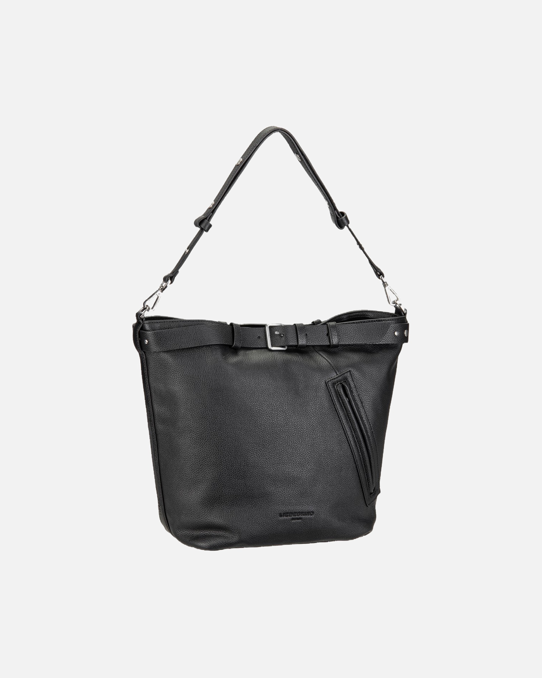Handtasche für Weiblich Liebeskind Handtasche Zita Hobo L Small Pebble Black