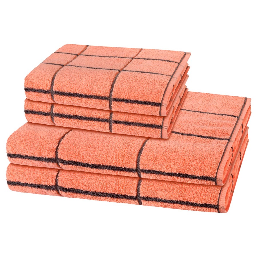 ROSS Handtuch-Set Sensual Skin (4-teilig) Peach Pink Coral