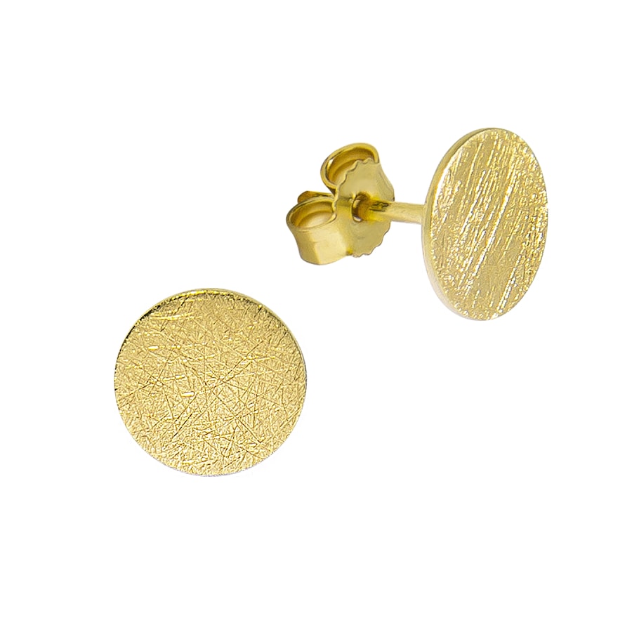 Celesta Ohrringe 375/- Gold ohne gelb vergoldet Weiss Damen