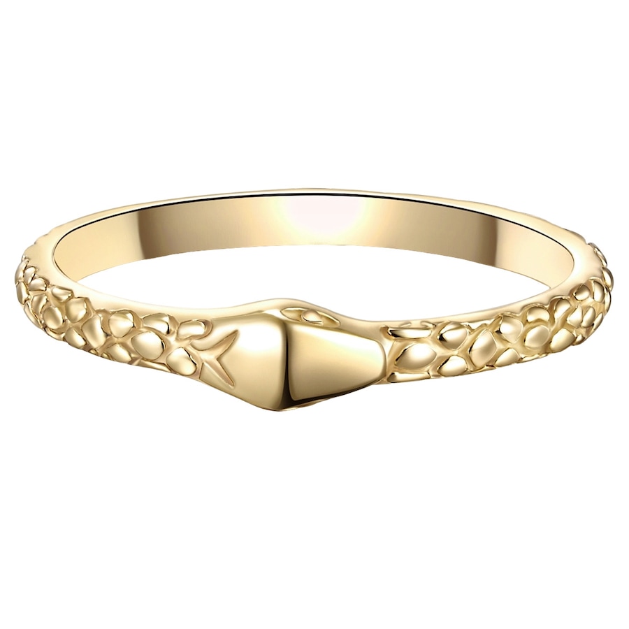 Glanzstücke München Ring Schlangenkopf Sterling Silber in Gelbgold 56 Damen