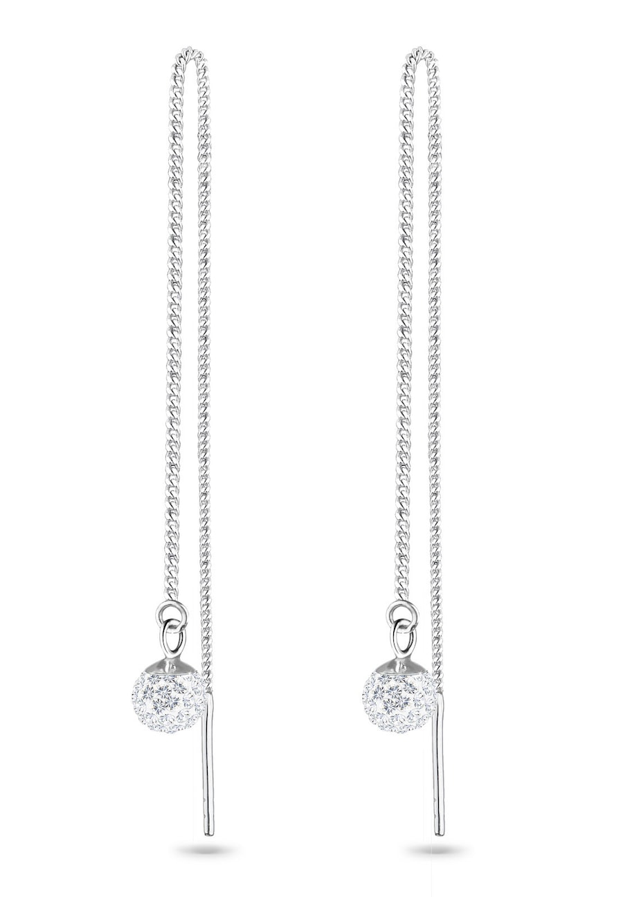 Elli Hänger Kugel 925 Silber, mit Kristallen von Swarovski OneSize Damen