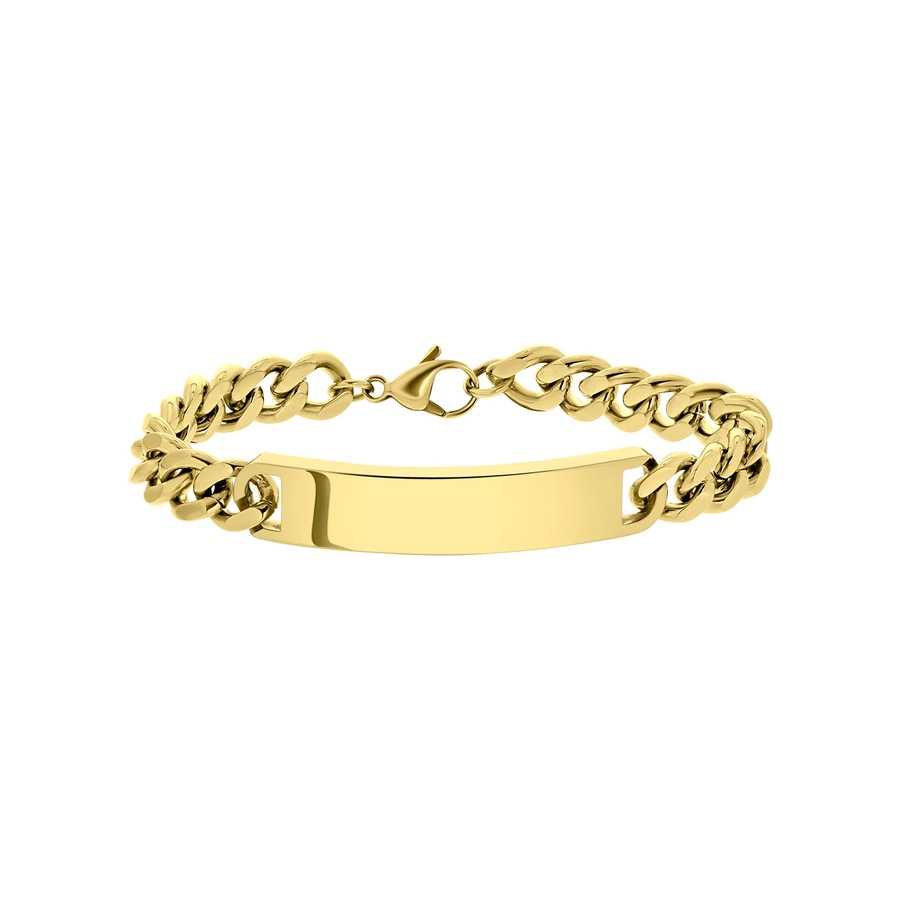 Lucardi Armband Stahl goldfarbig 21.0mm Damen
