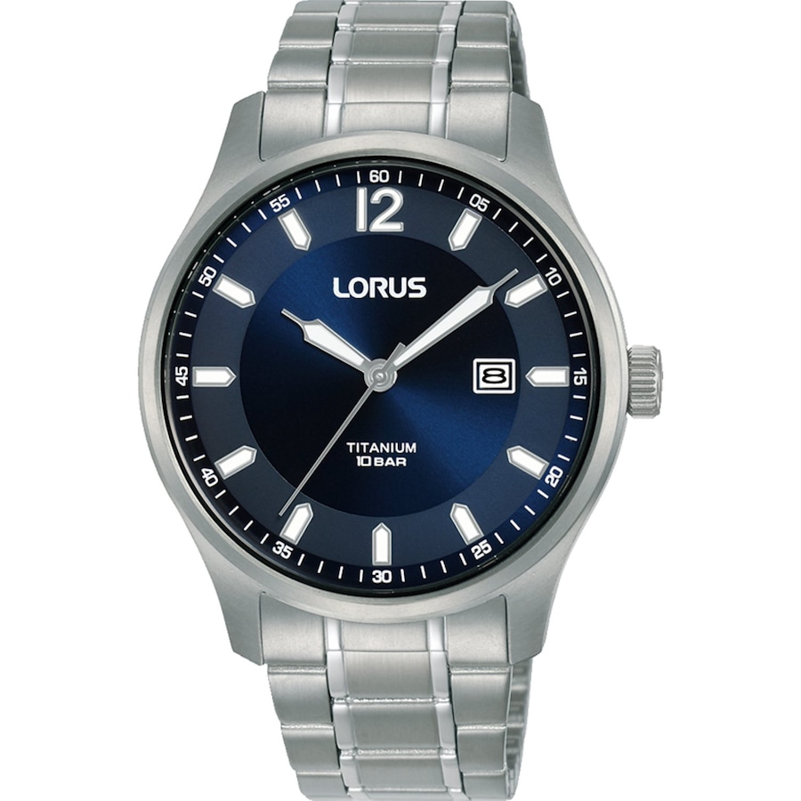 Lorus Herrenuhr Titan blau, silber Herren