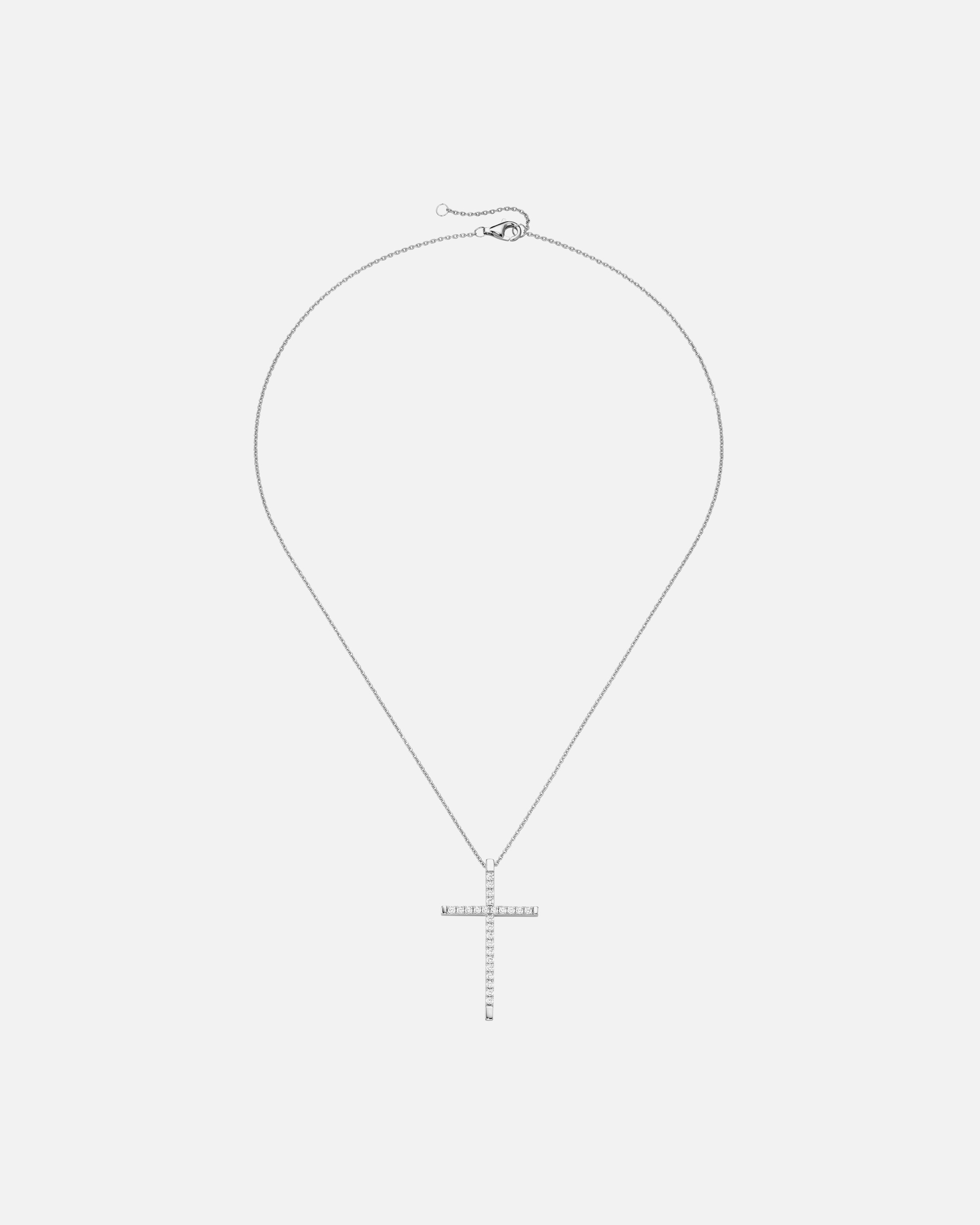 Halskette für Unisex Smart Jewel Kette Anhänger Kreuz, Zirkonia Steine, Silber 925 Silber