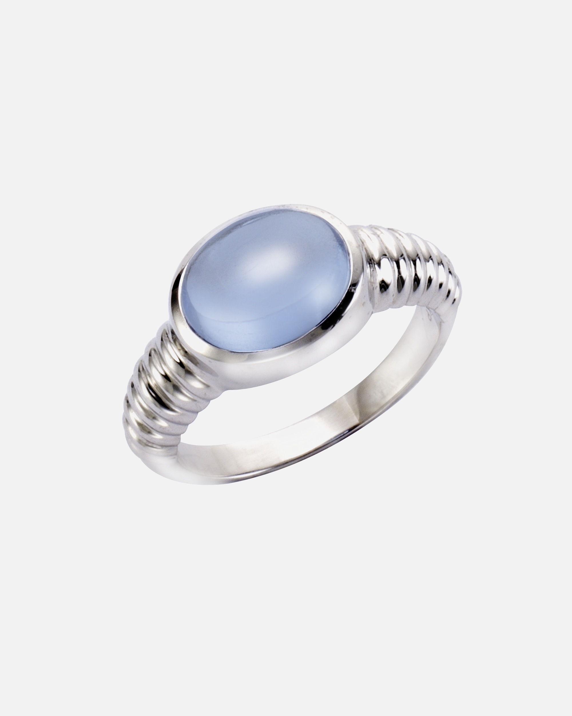 Ring für Weiblich Jamelli Ring 925/- Sterling Silber Quarz (beh.) hellblau 052 (16,6)