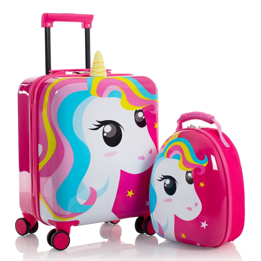 Heys Kids 4-Rollen Kofferset 2tlg. unicorn Pink