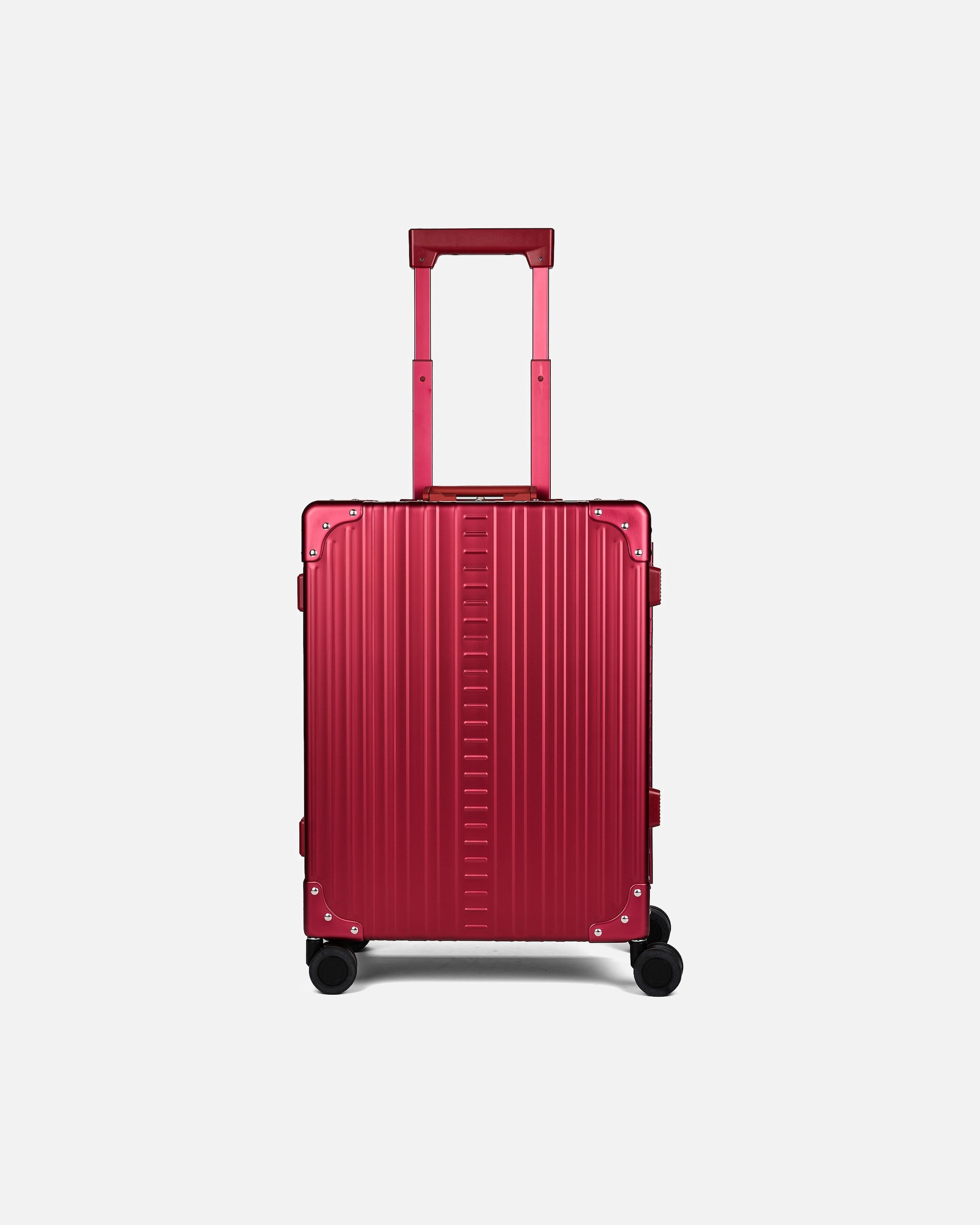 Handgepäckkoffer für Männlich Aleon Traveler Domestic 4-Rollen Kabinentrolley Aluminium 55 cm ruby 1