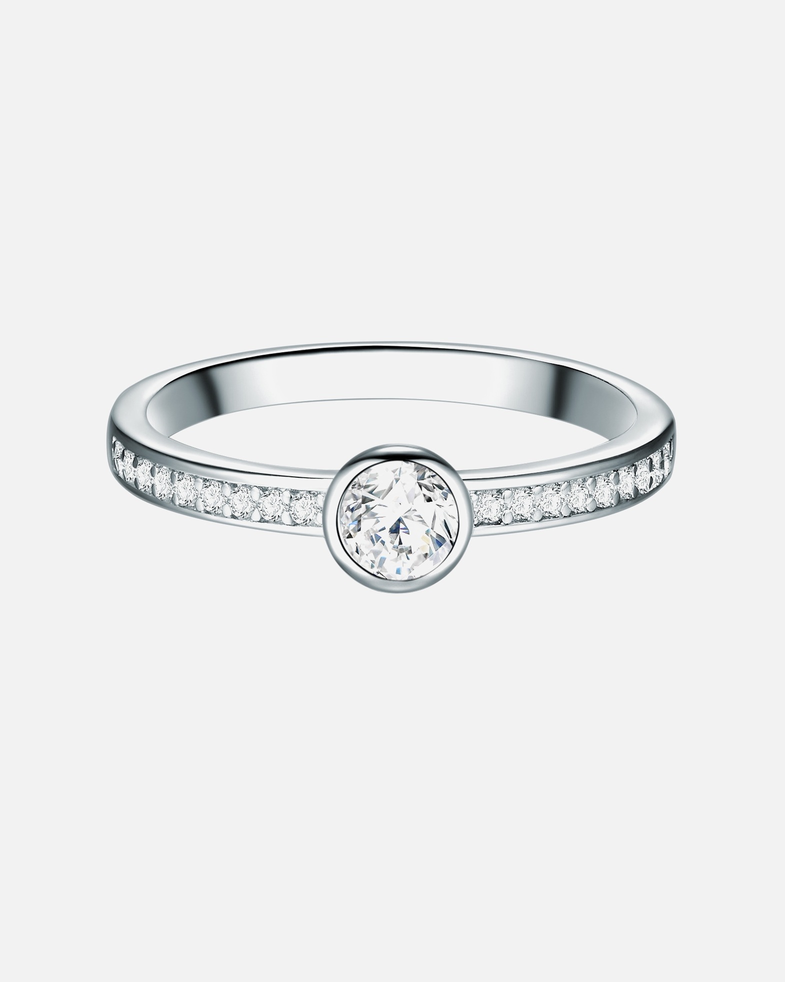 Ring für Weiblich Trilani Ring Sterling Silber Zirkonia in Silber 50