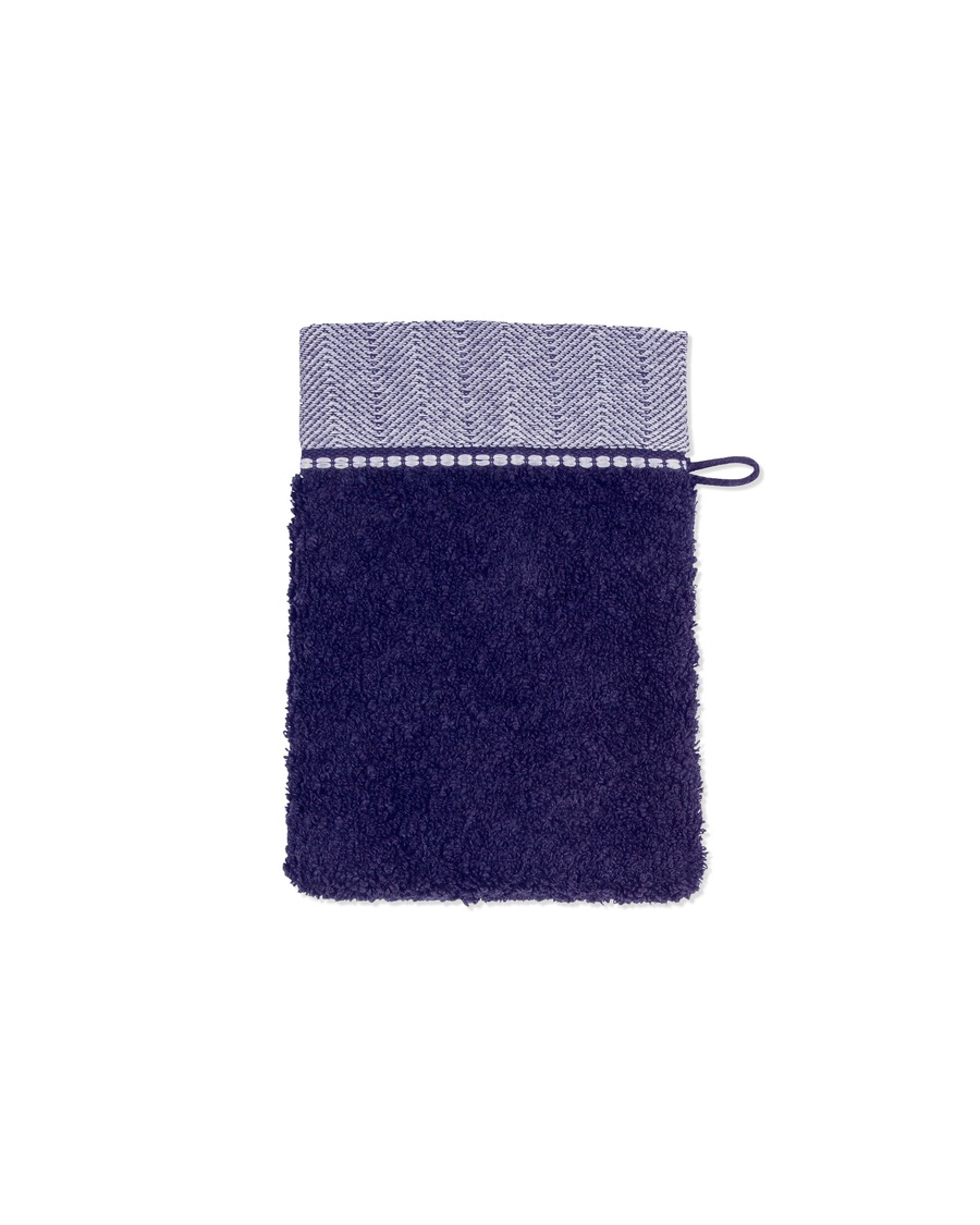 Möve Waschhandschuh Brooklyn deep sea