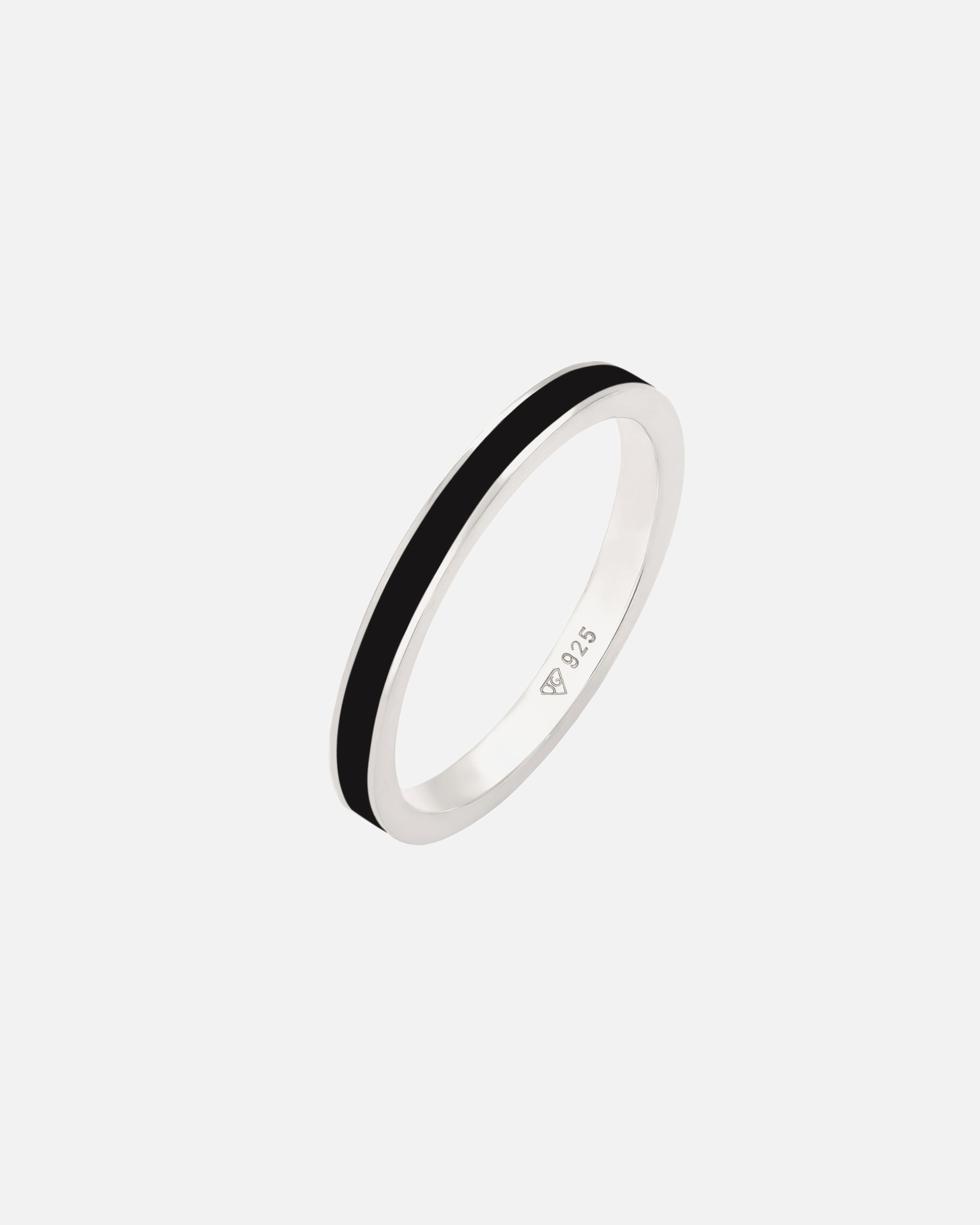 Ring für Weiblich Elli Stapelring Basic Emaille 925 Silber 54