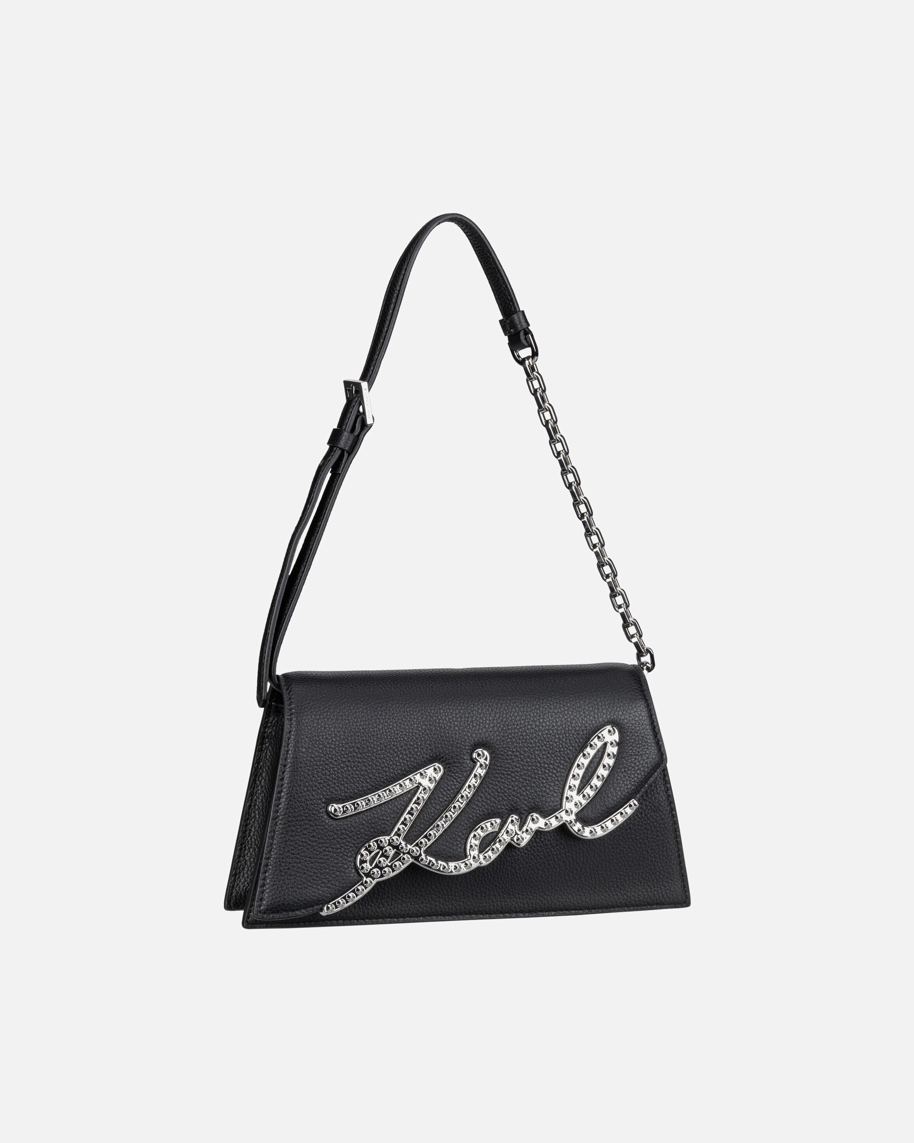 Handtasche für Unisex Karl Lagerfeld Handtasche K/Signature 2.0 SP SHB Studs Black